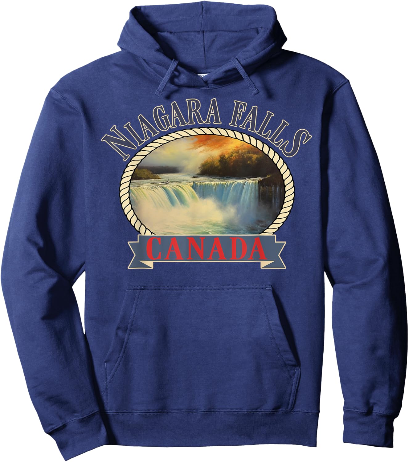 Niagara Falls Canada USA Nature river Hoodie - Hoodie | Navy