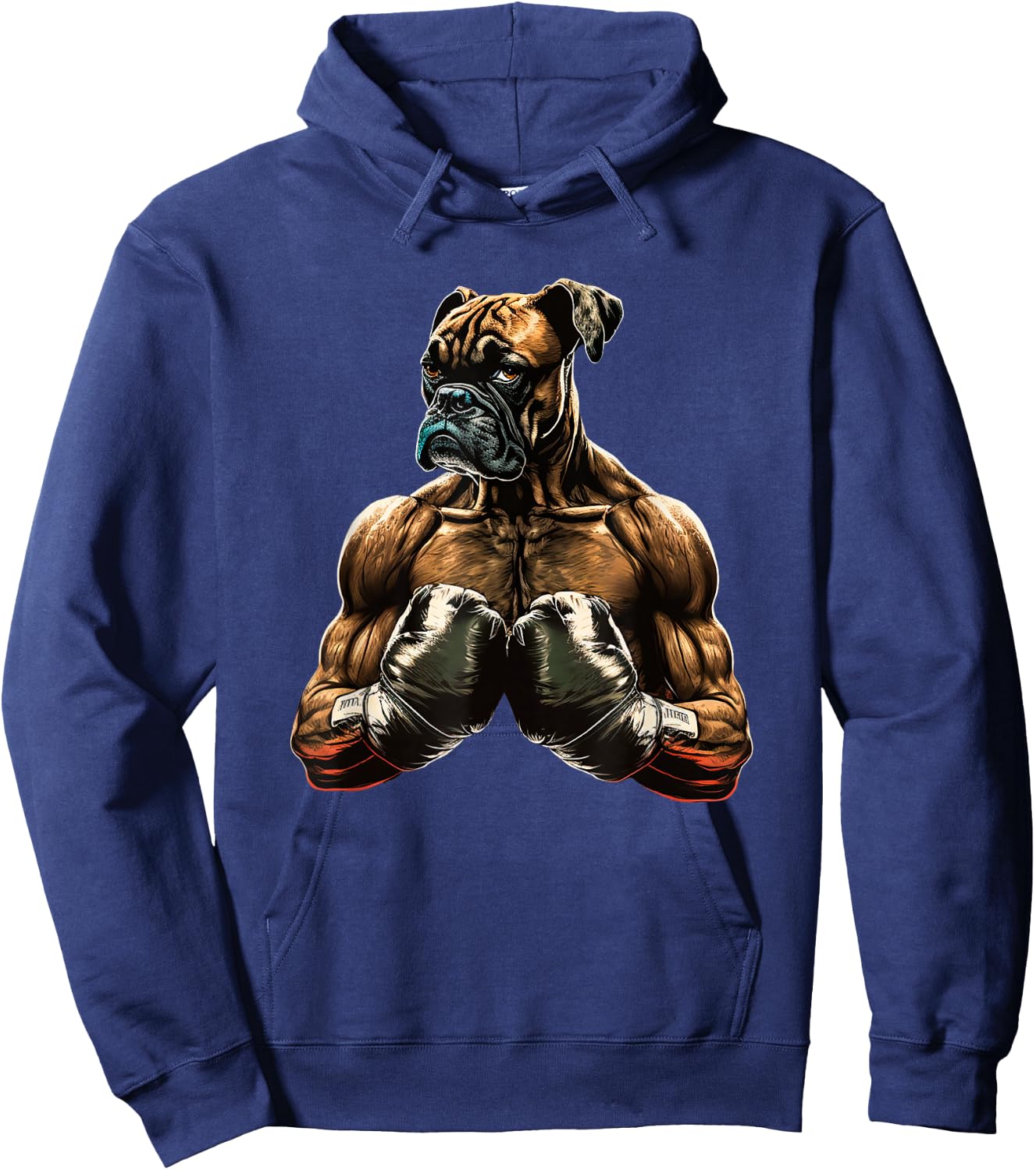 Funny Boxing Boxer Dog Gifts Boys Women Kids Hoodie - Hoodie | Navy