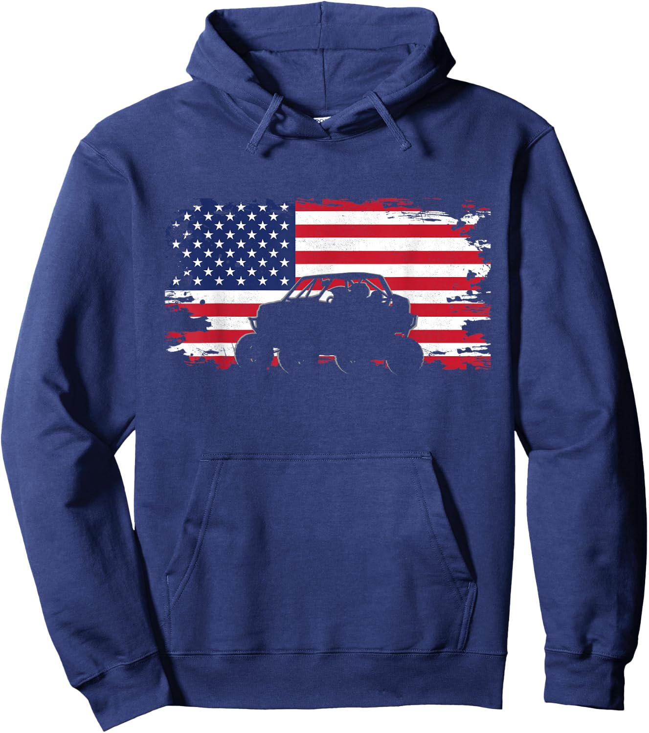 American Flag Quad ATV Apparel - Off Road ATV Hoodie - Hoodie | Navy