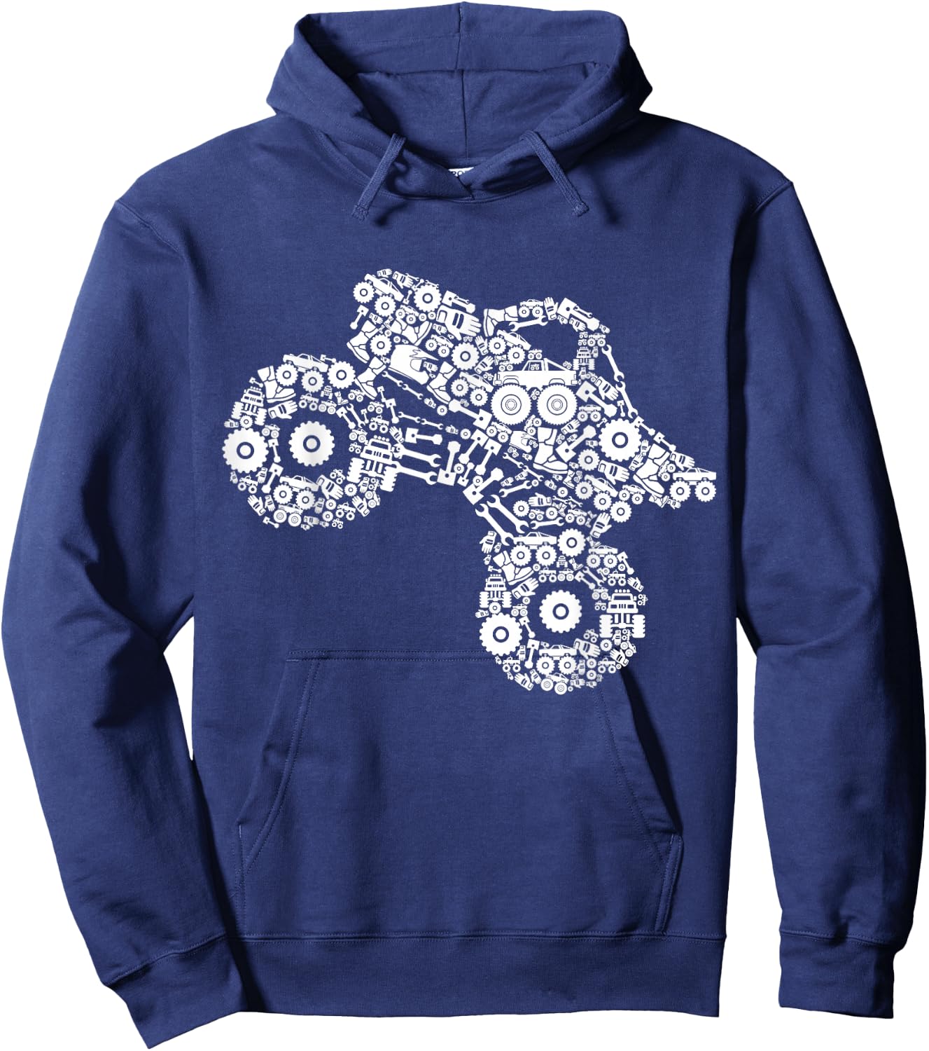 Monster Truck Boys Girls Kids Hoodie - Hoodie | Navy