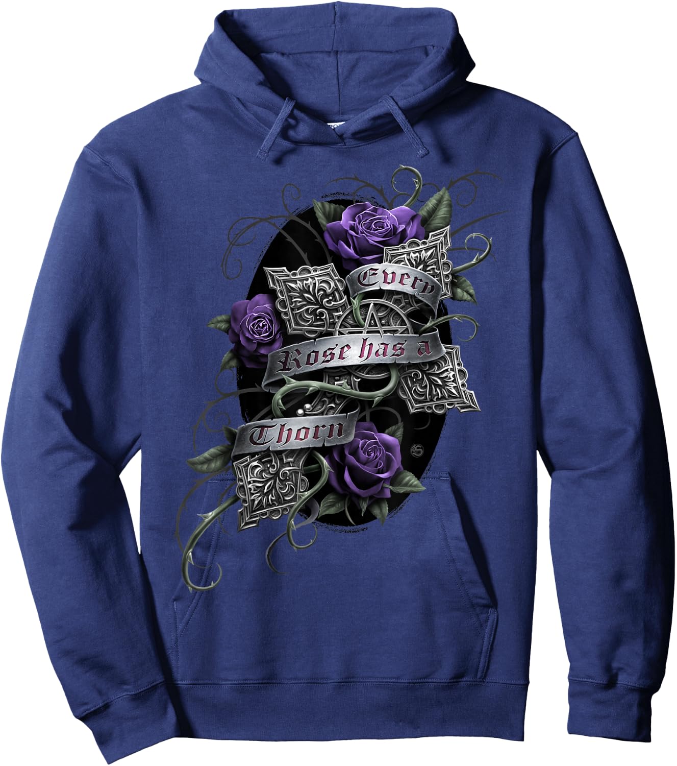 Spiral Original - Every Rose - Gothic Roses Hoodie - Hoodie | Navy