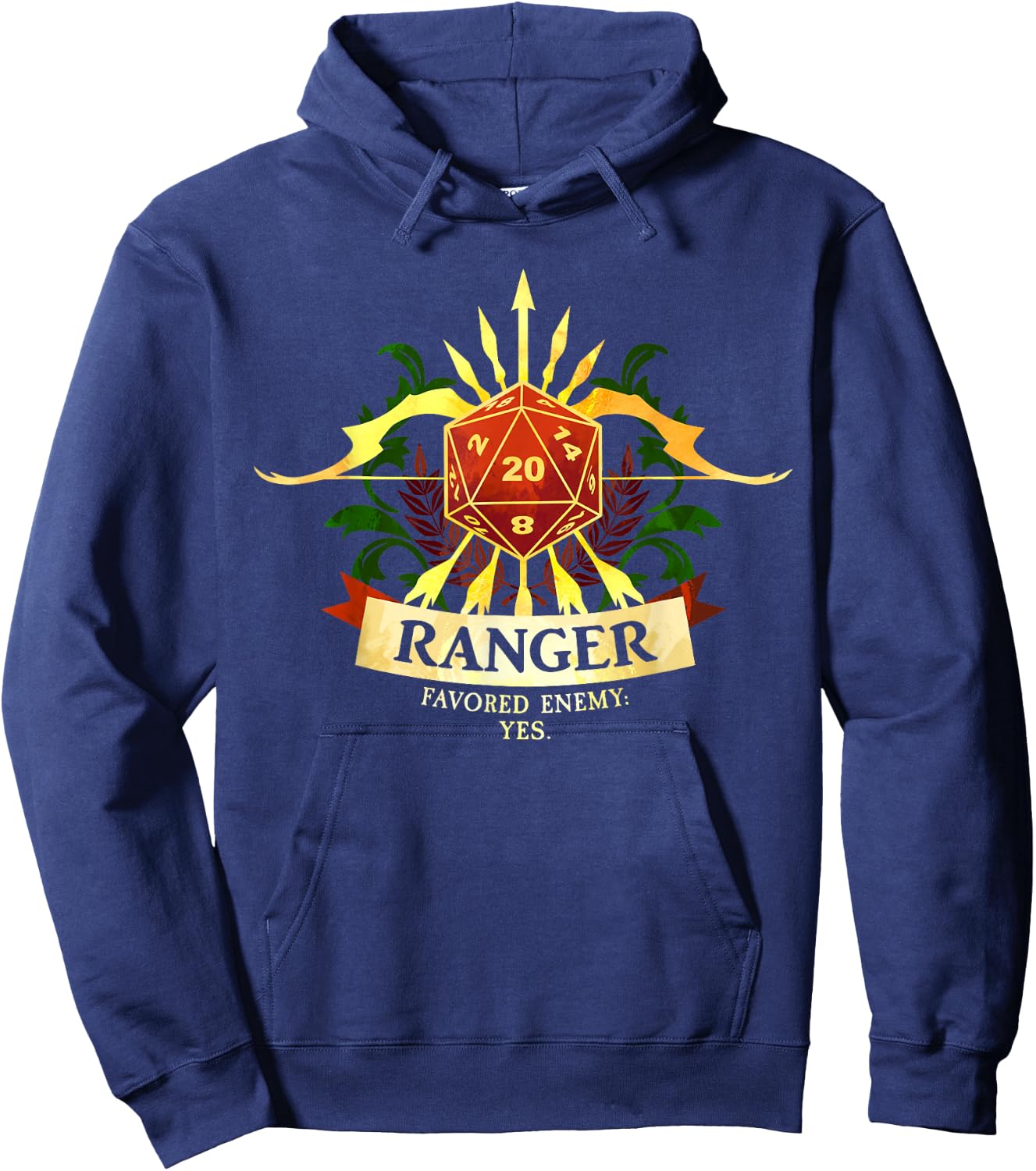 Ranger Fantasy RPG TRPG Gamer Class Hoodie - Hoodie | Navy