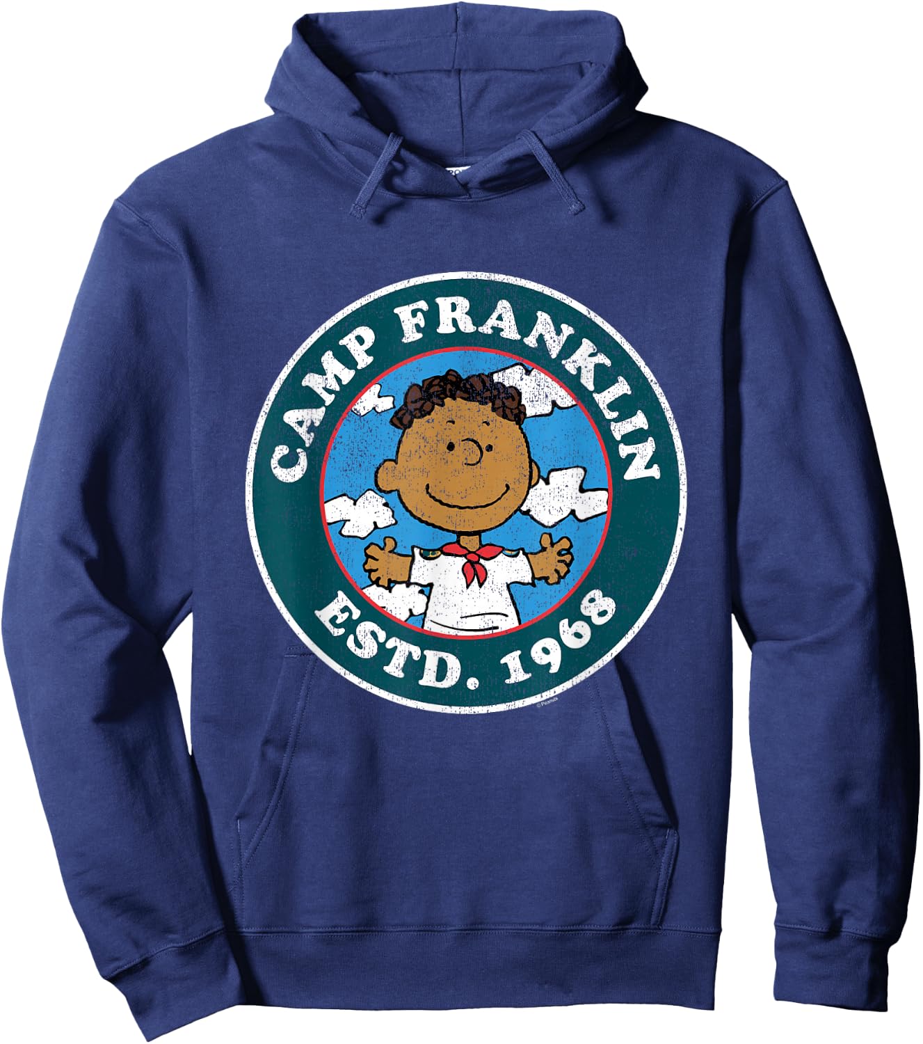 Peanuts - Camp Franklin Armstrong ESTD 1968 Hoodie - Hoodie | Navy
