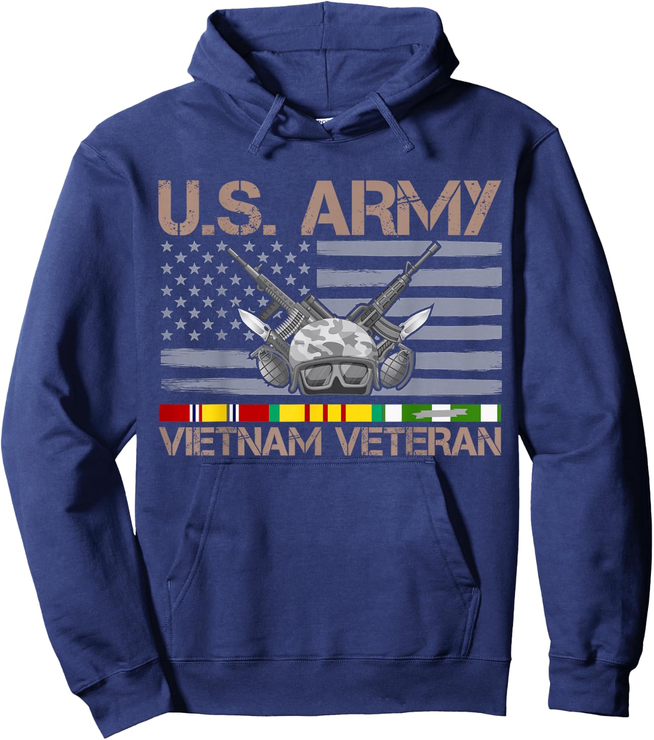 US Army Vietnam Veteran Hoodie - Hoodie | Navy