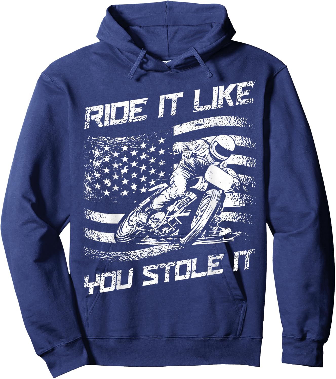 Flat Track Racing Hoodie - Hoodie | Navy