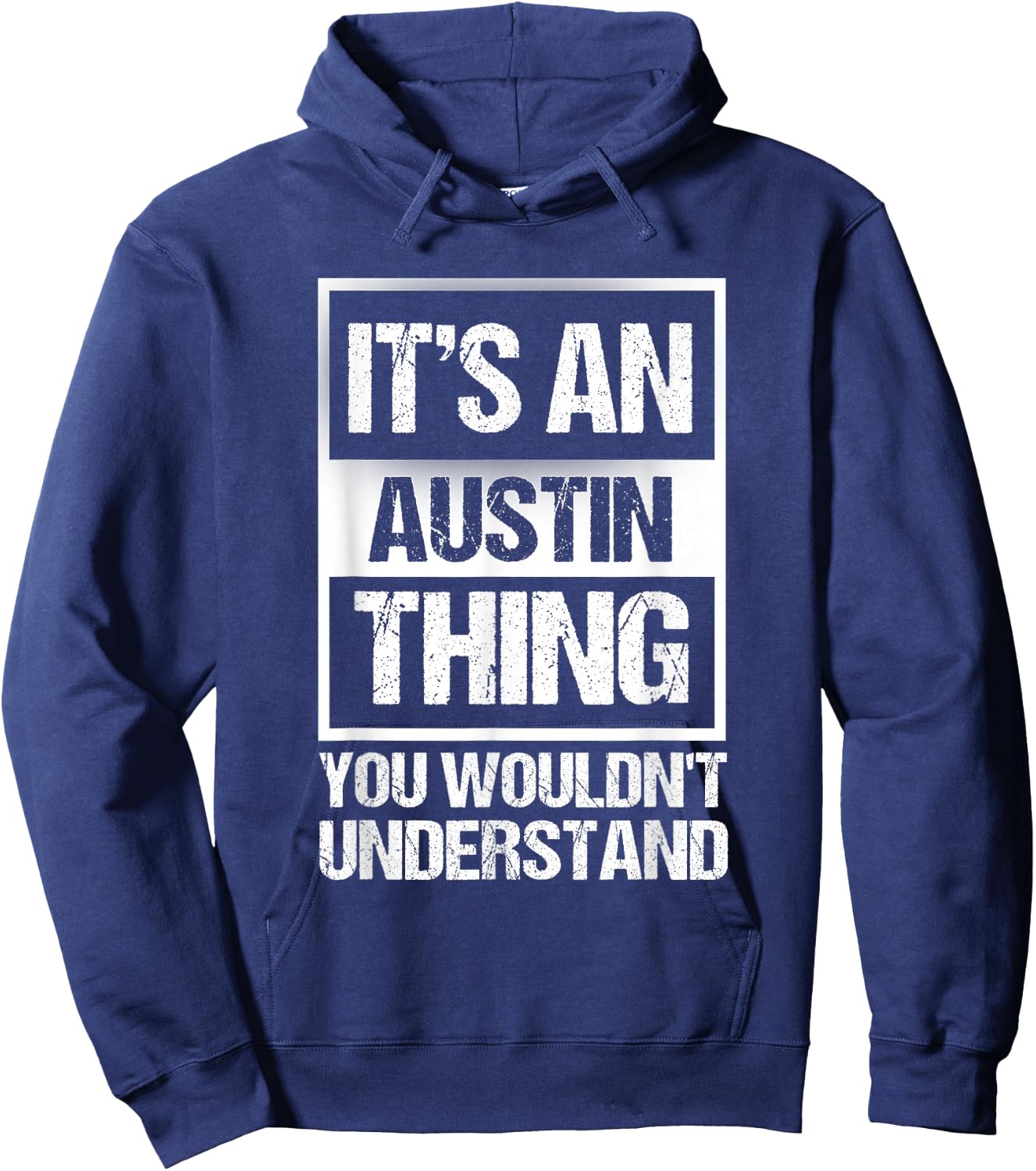 Retro Vintage Souvenir Austin Hoodie - Hoodie | Navy