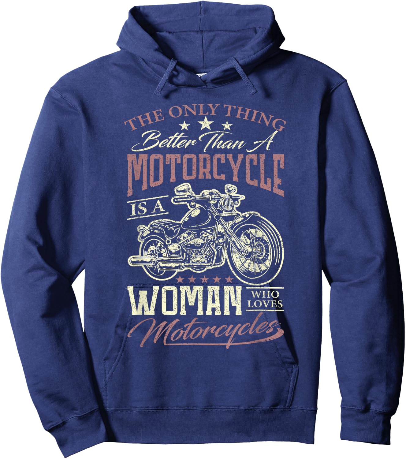 Biker Motorcycle Men Hoodie - Hoodie | Navy
