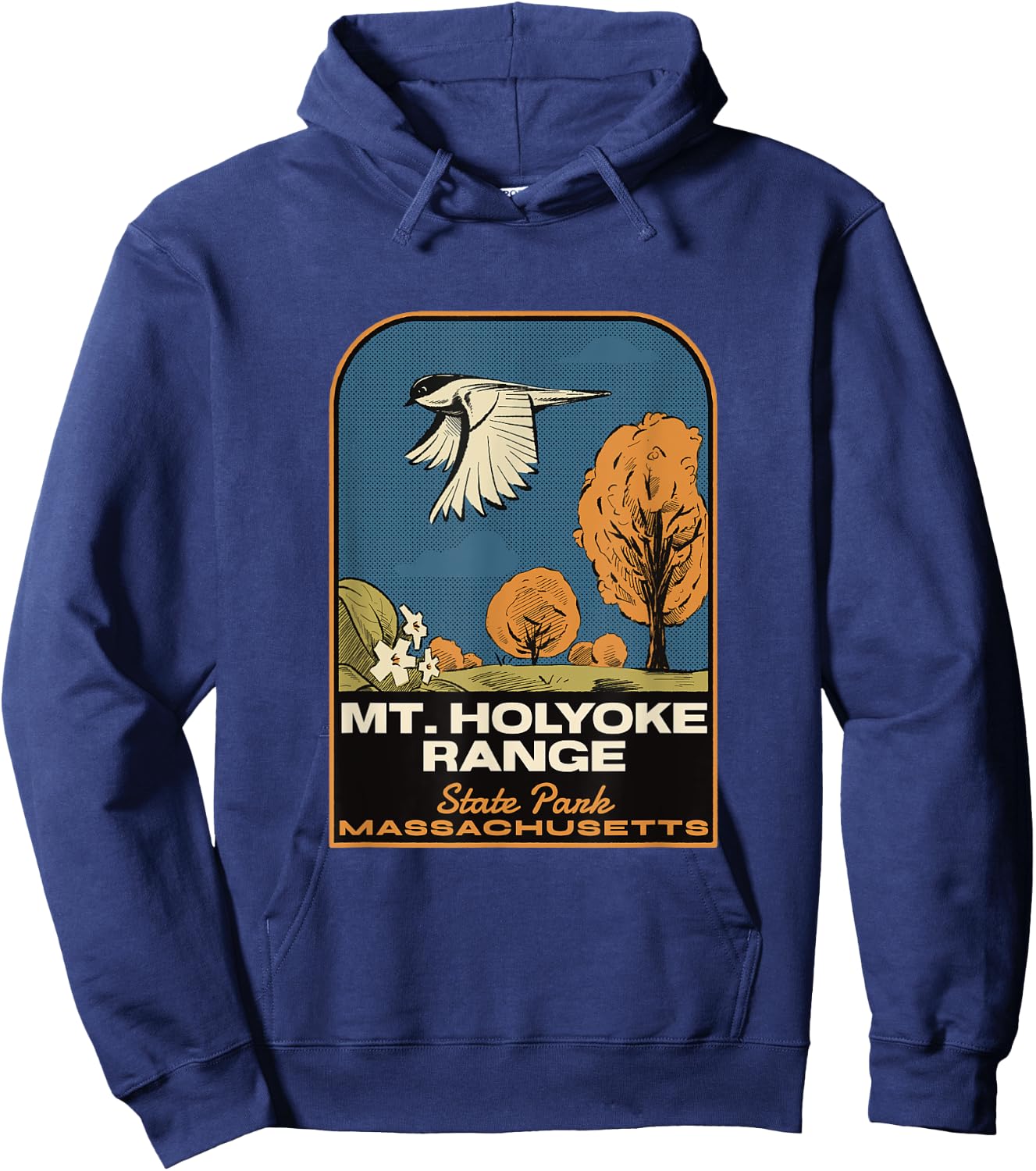 Mount Holyoke Range State Park MA Vintage Hoodie - Hoodie | Navy