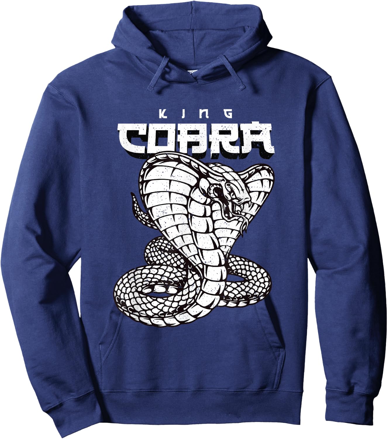 Vintage Snake Japanese Style King Cobra Hoodie - Hoodie | Navy