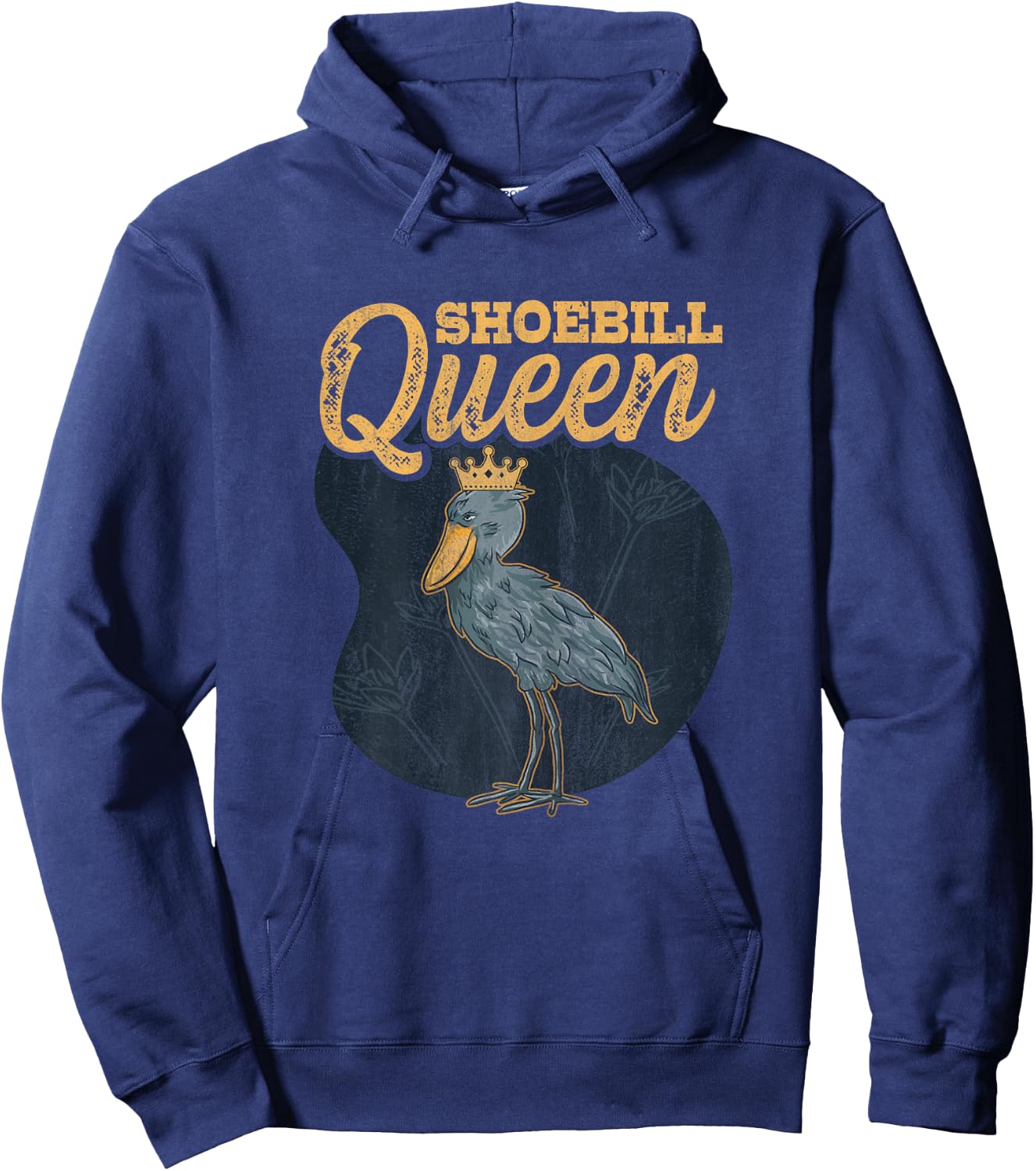 Shoebill Queen Design for a Shoebill stork lady Hoodie - Hoodie | Navy