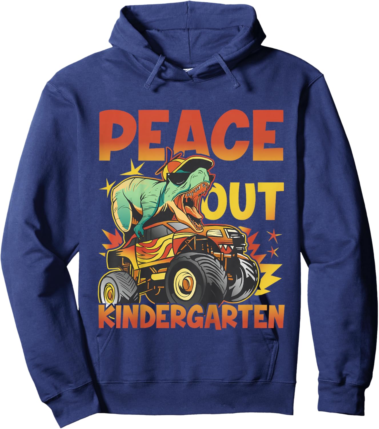 Peace Out Kindergarten Kindergarten Graduation Hoodie - Hoodie | Navy