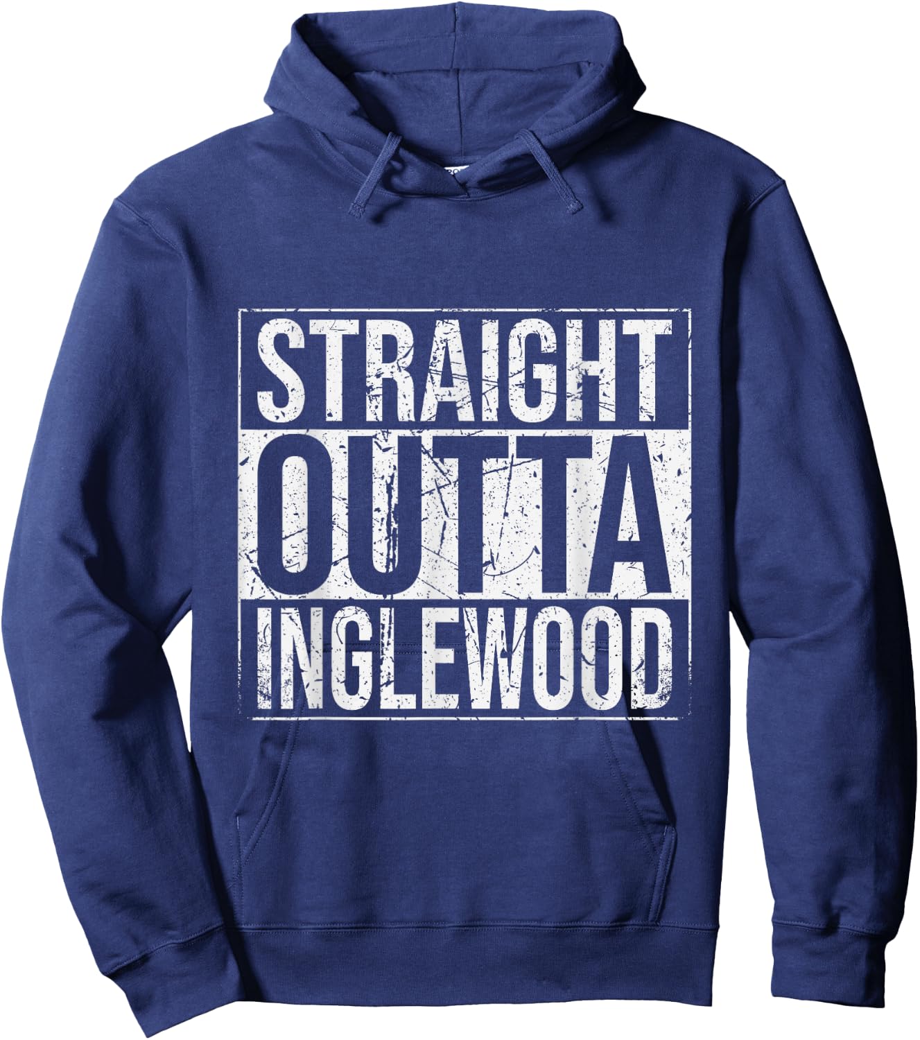 Straight Outta Inglewood Vintage Hoodie - Hoodie | Navy