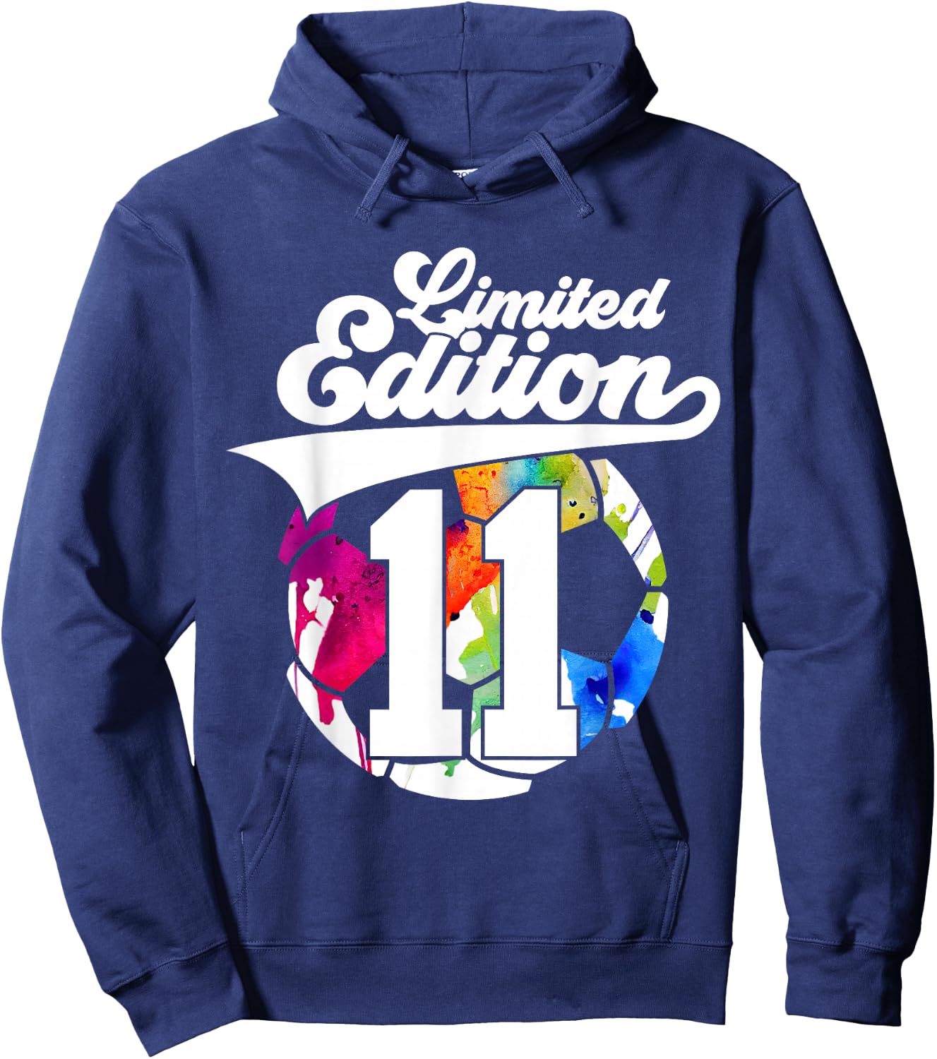 Limited Edition 11 Years Soccer 11th Birthday Hoodie - Hoodie | Navy
