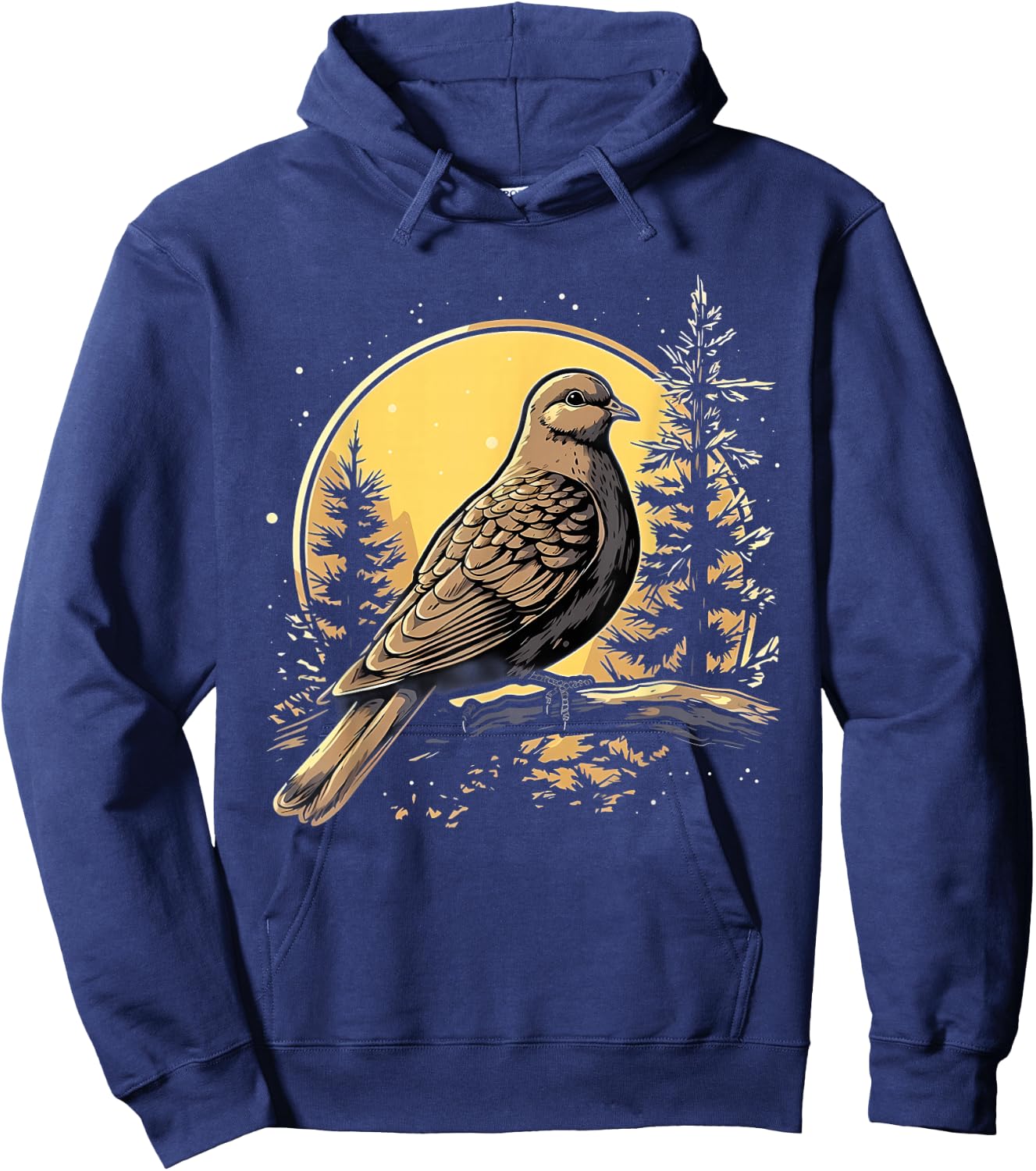 Retro Style Mourning Dove Hoodie - Hoodie | Navy