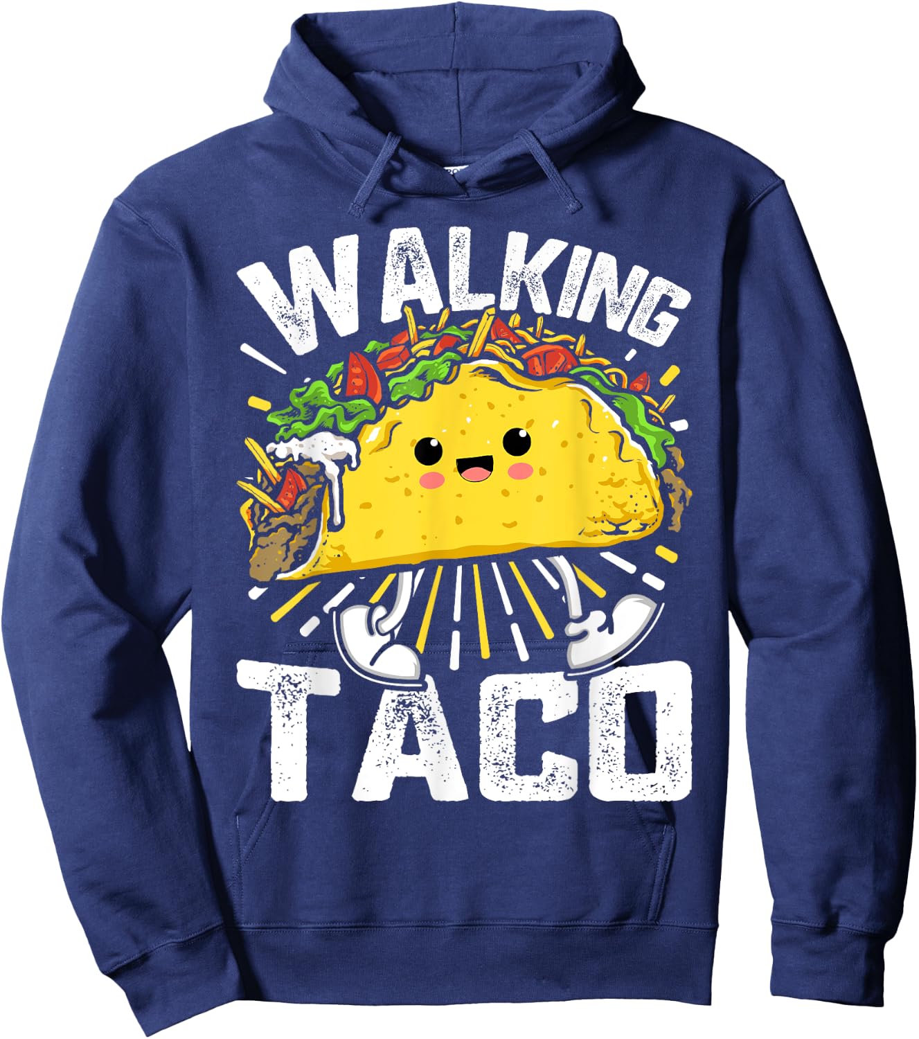 Walking Taco, Funny Tacos Lovers Costume Tacos Hoodie - Hoodie | Navy