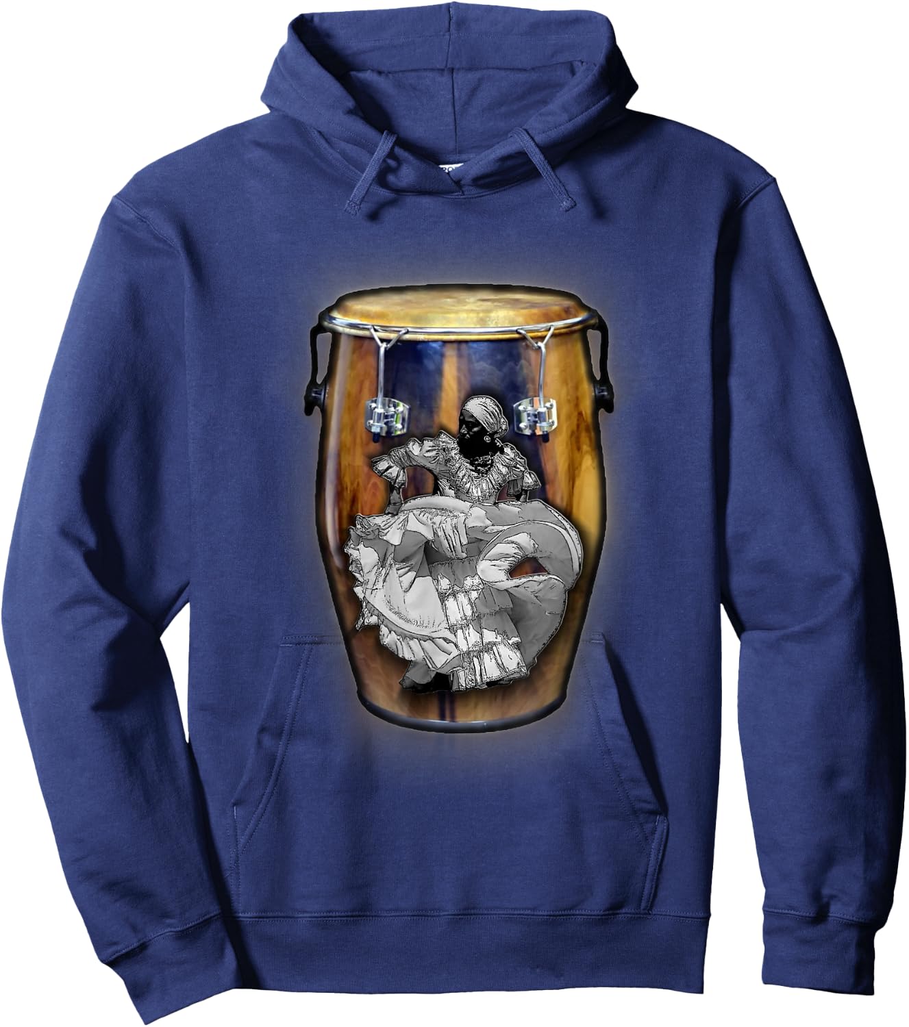Bomba de Puerto Rico Boricua Dance Hoodie - Hoodie | Navy