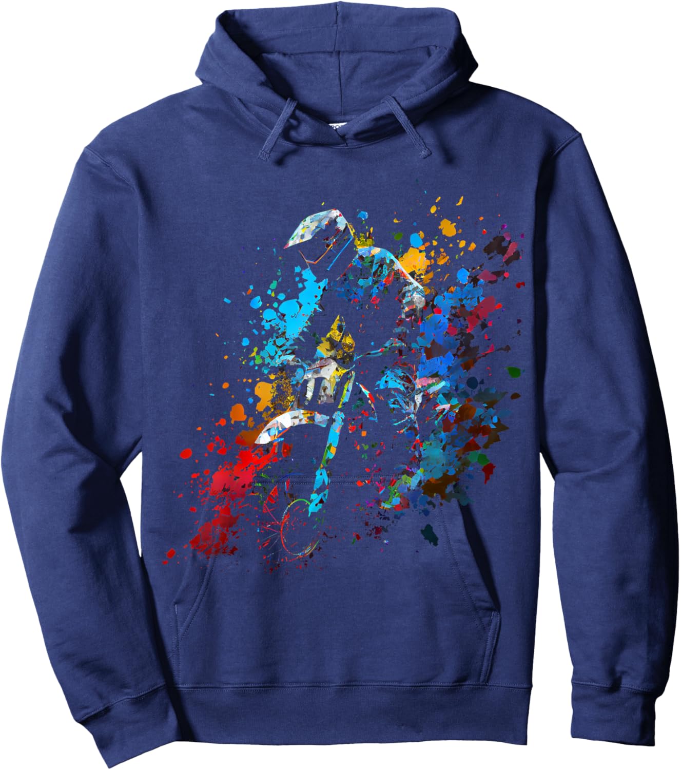 Motocross Enduro Supermoto Bike Dirt Biker Gift Hoodie - Hoodie | Navy