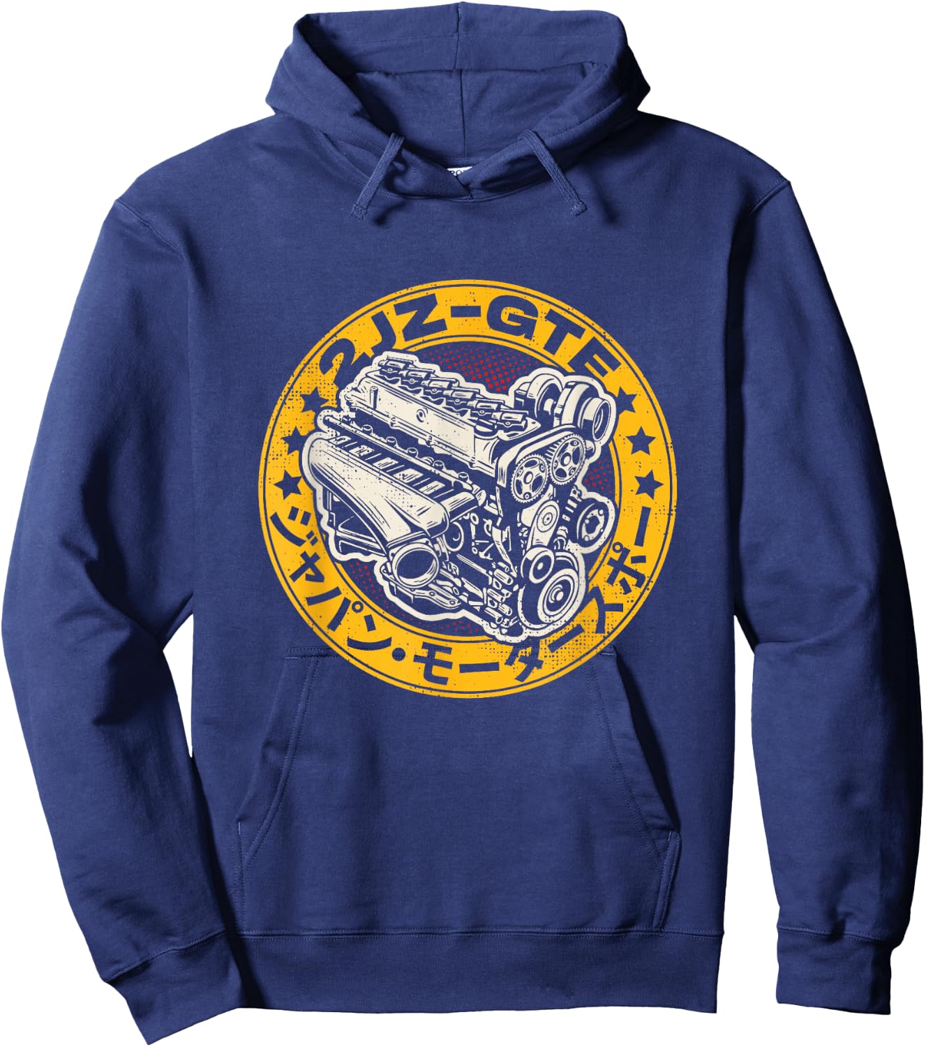 JDM Legend 2JZ GTE Japanese Drag Racing Hoodie - Hoodie | Navy
