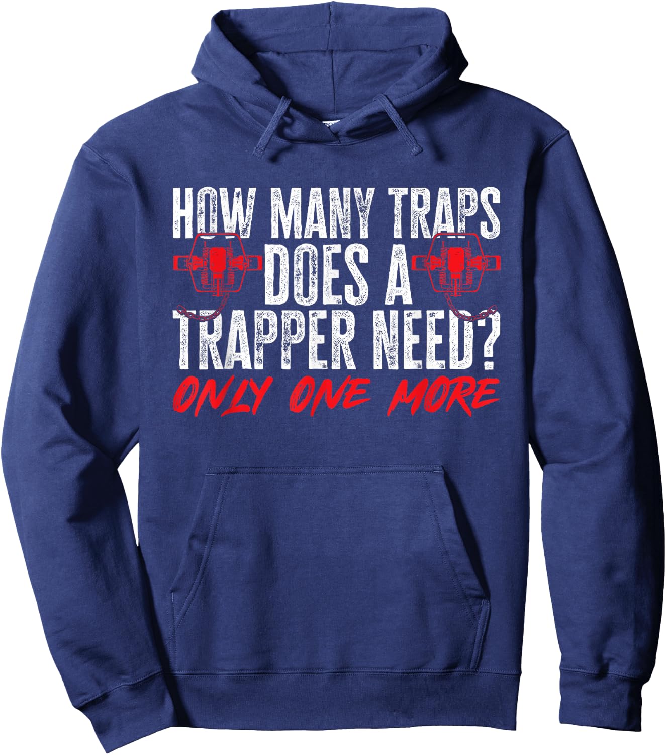 Trapping Trap Hunting Trapper Hoodie - Hoodie | Navy