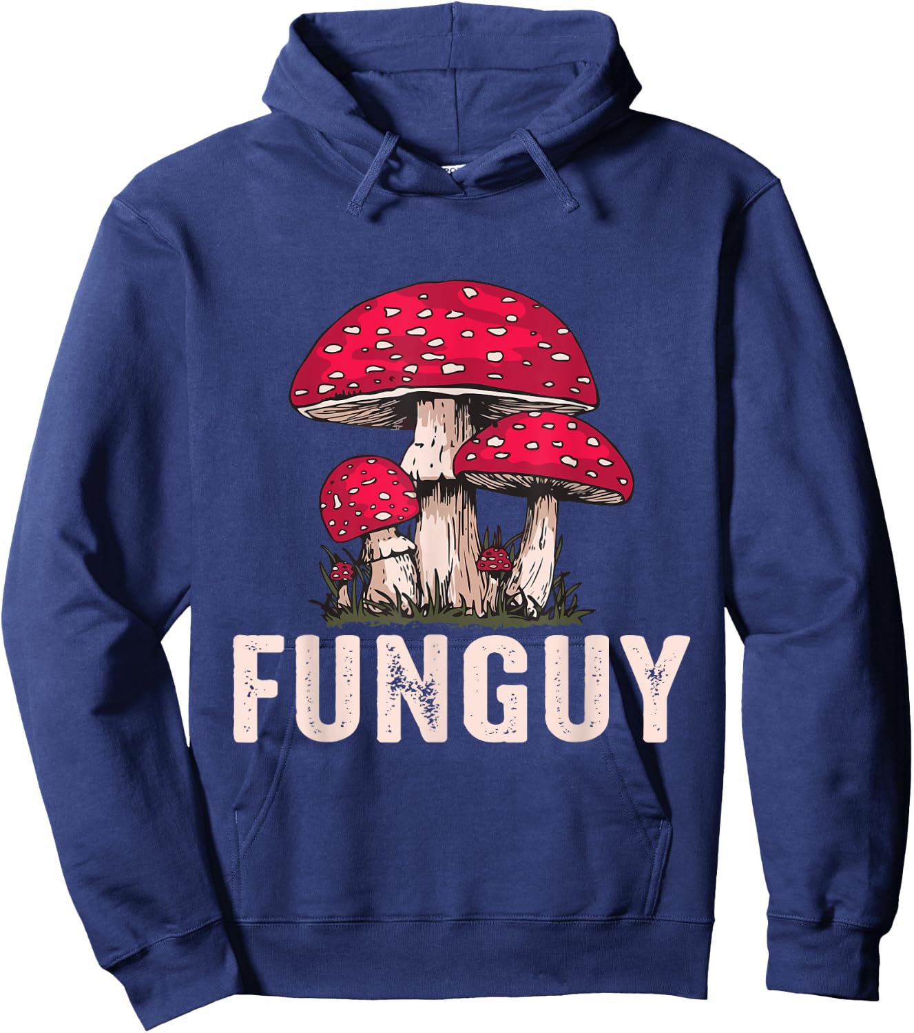 Fun Guy Funny Mushroom Hoodie - Hoodie | Navy