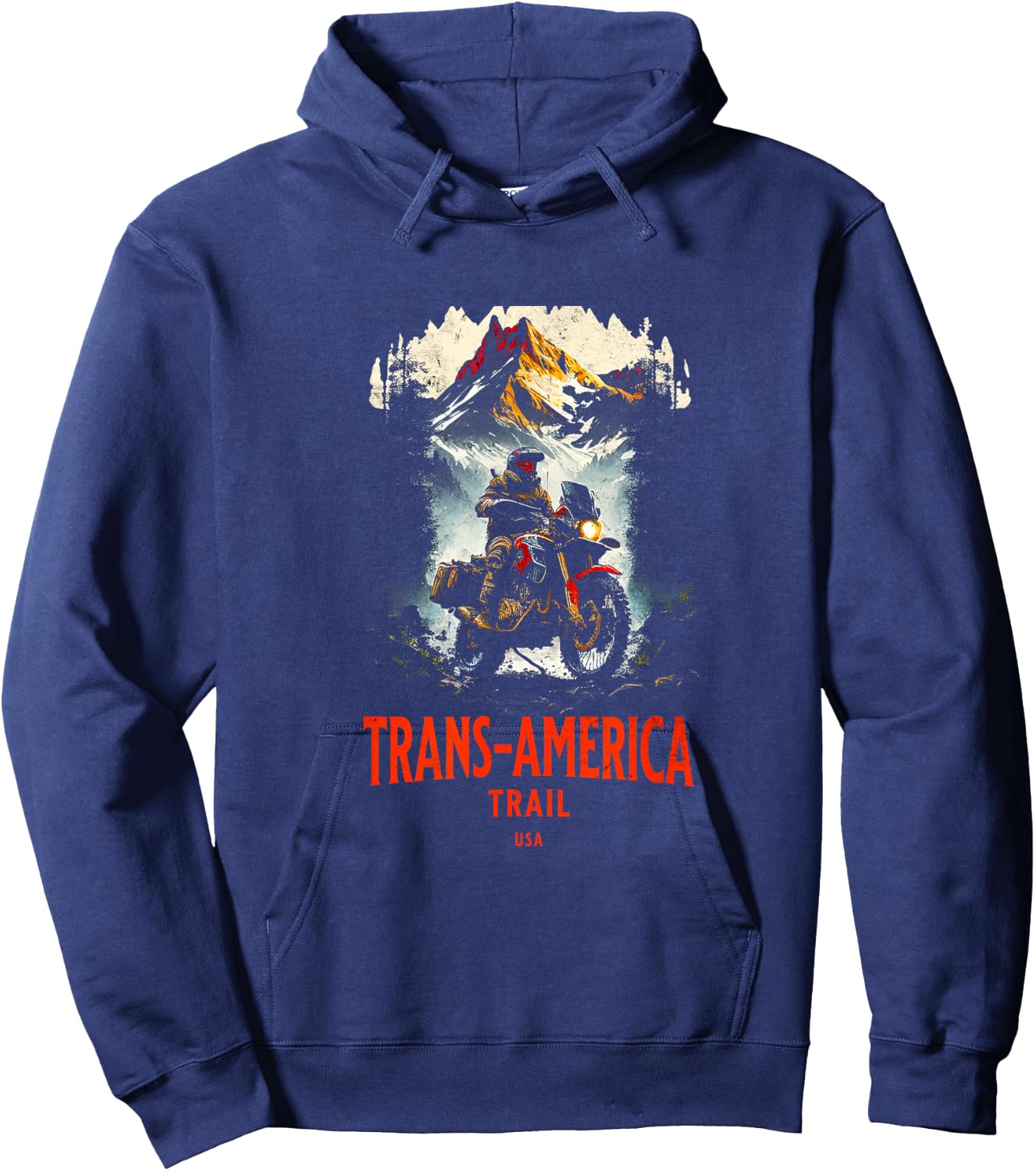 Adventure Motorcycle Gear Trans America Trail Hoodie - Hoodie | Navy