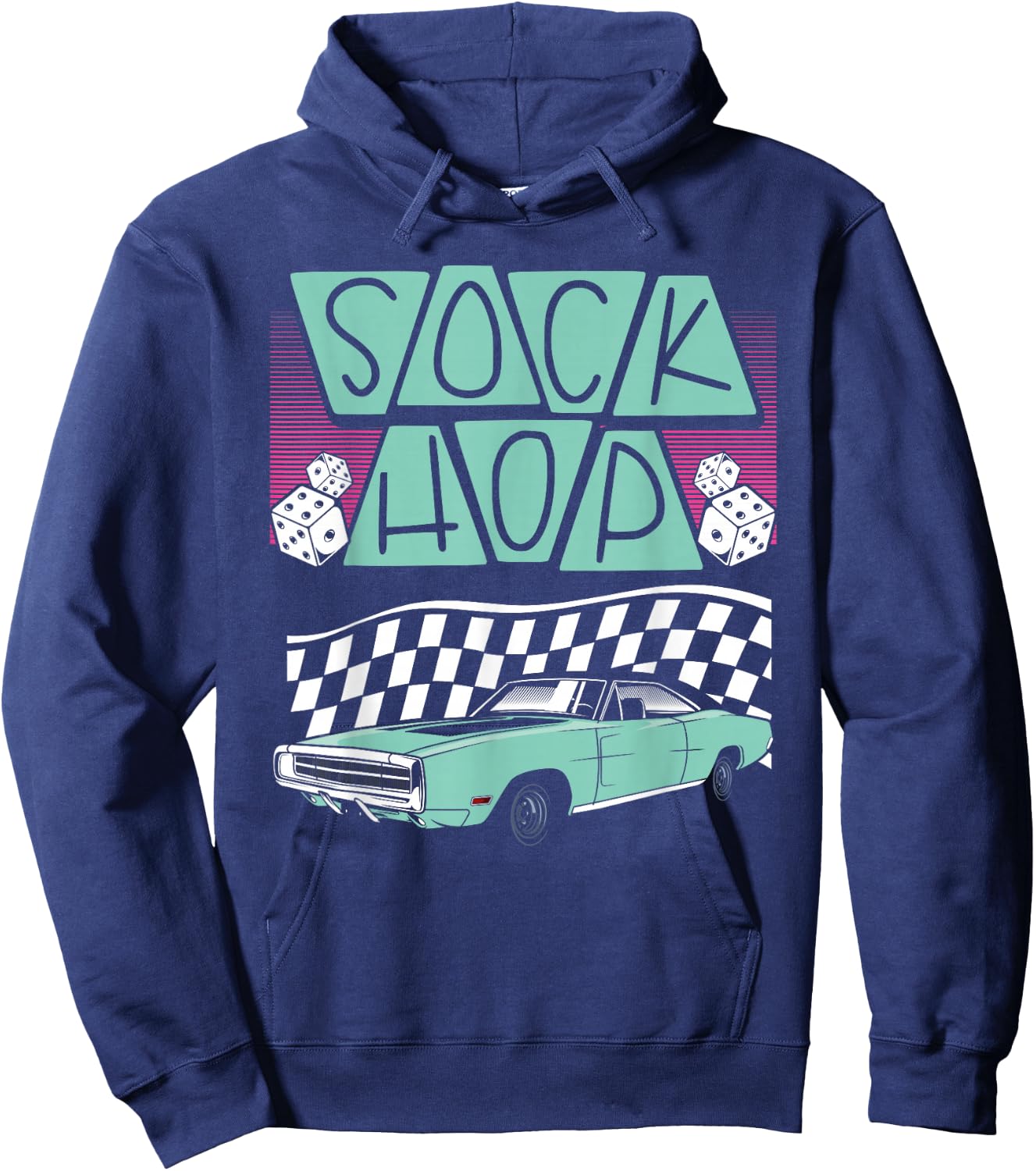 Sock Hop 50S Sock Hop Hoodie - Hoodie | Navy