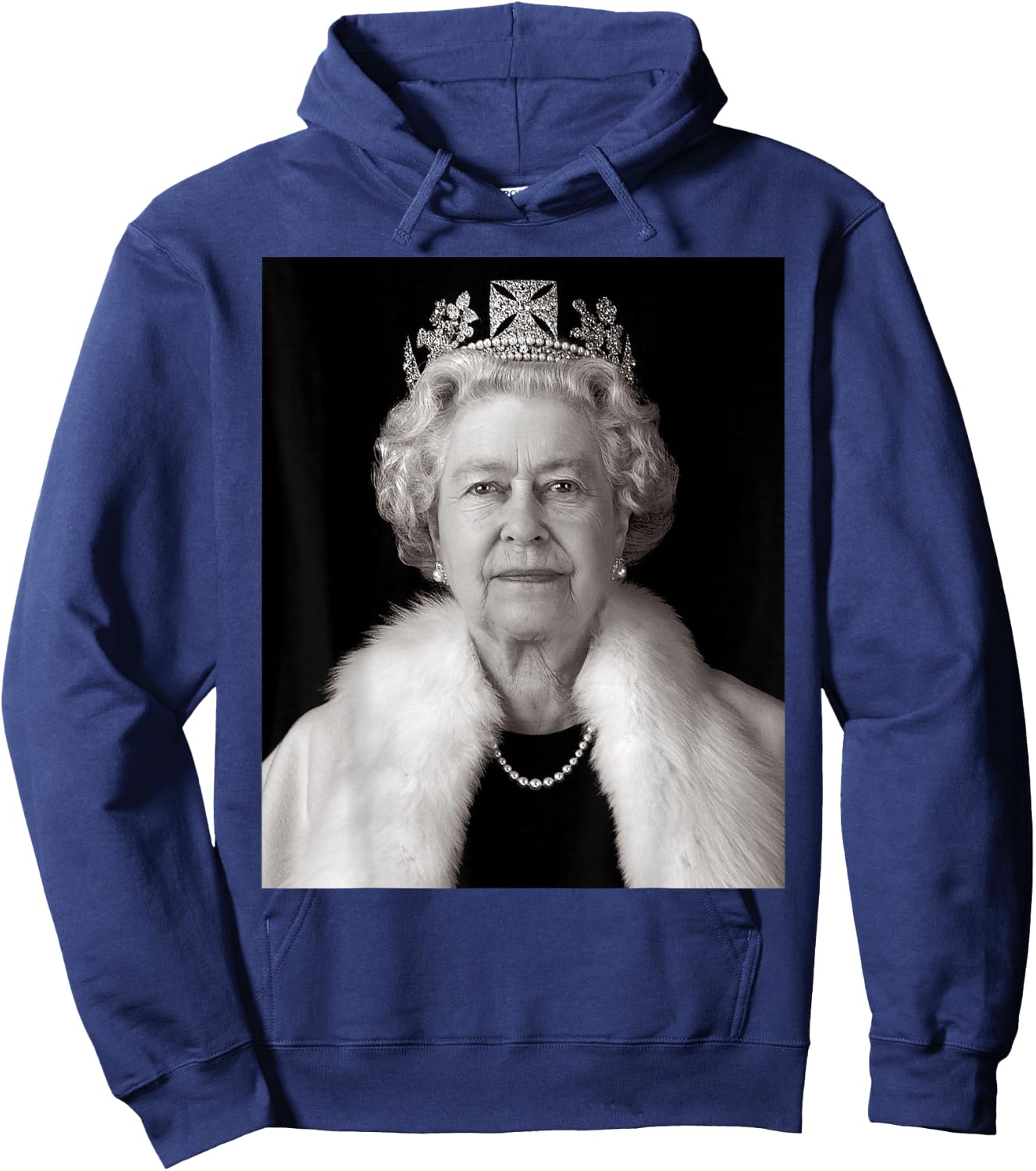 Queen II - Elizabeth England - Queen of England Hoodie - Hoodie | Navy