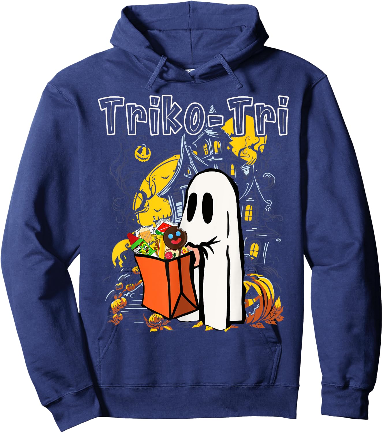 Triko-tri Funny Spanish Halloween Hoodie - Hoodie | Navy