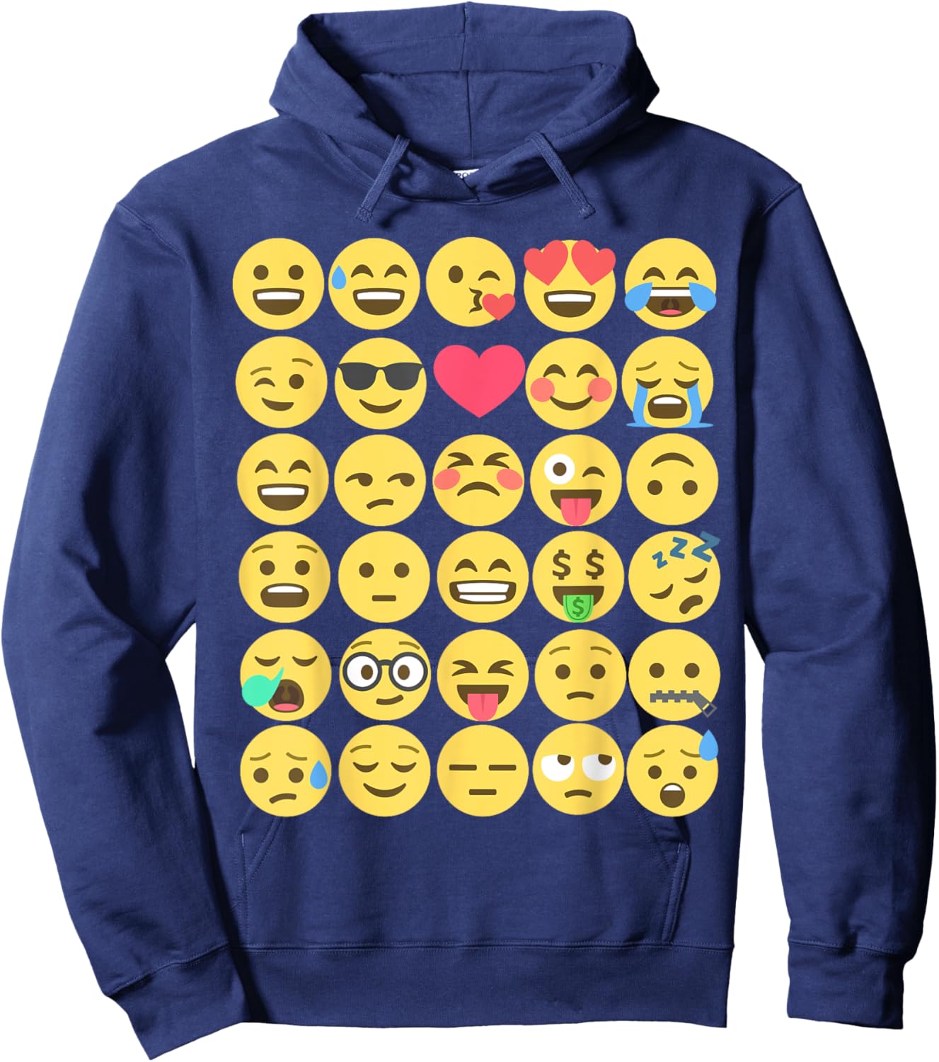 Emoticon set Hoodie - Hoodie | Navy