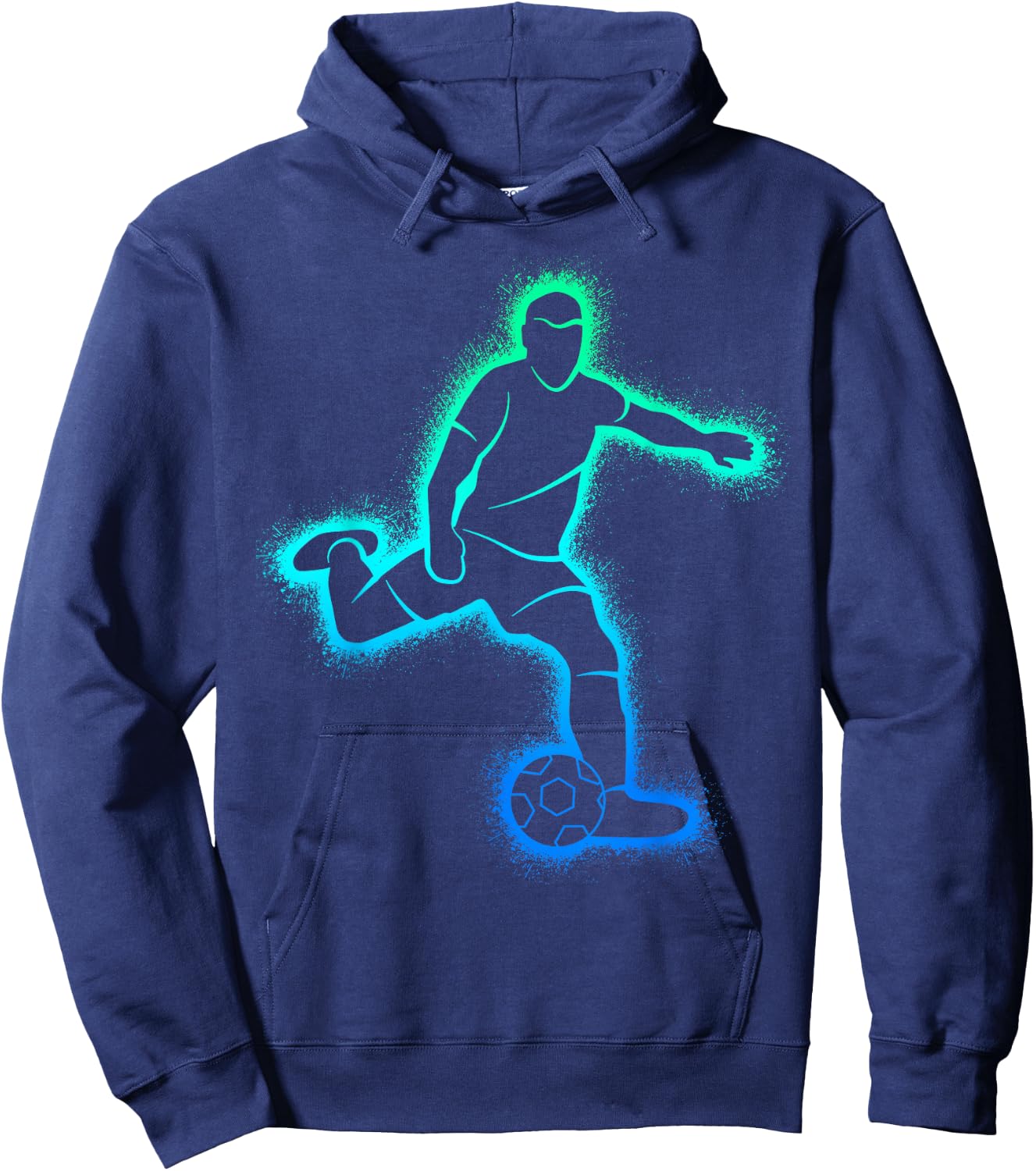 Soccer Player Futbol Boys Soccer Kids Hoodie - Hoodie | Navy
