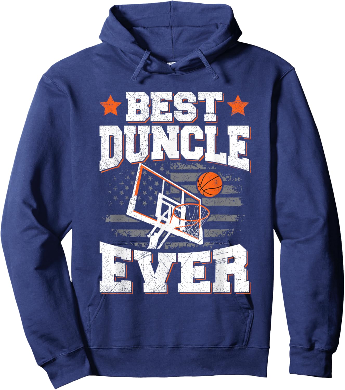Best duncle ever Pun for a Basketball Uncle Hoodie - Hoodie | Navy