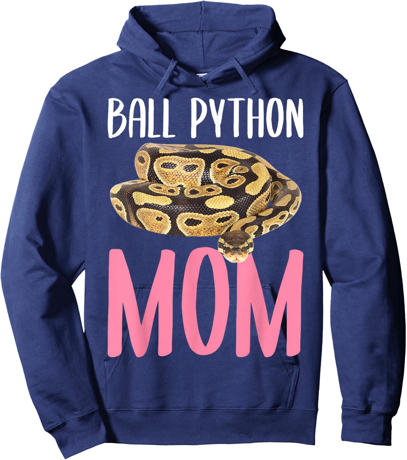 Ball Python Mom Snake Hoodie - Hoodie | Navy