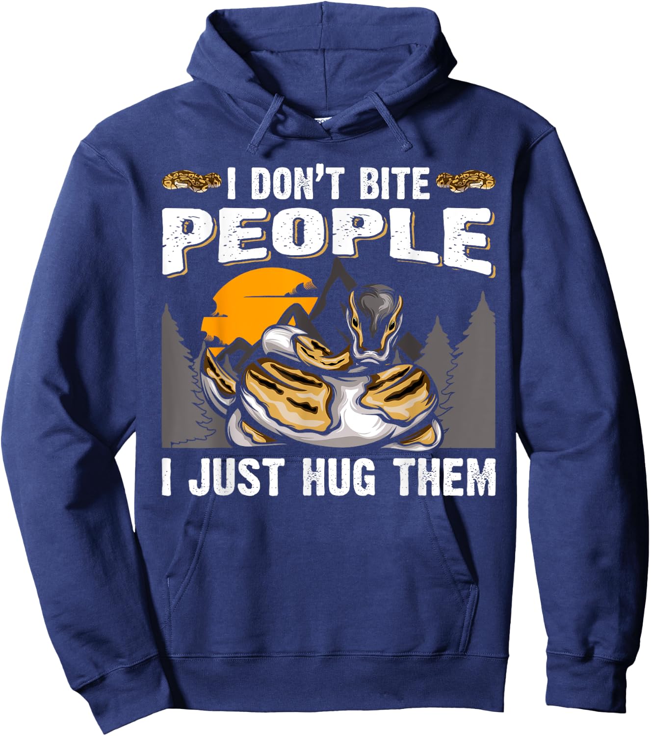Snake Banana Ball Python Hoodie - Hoodie | Navy