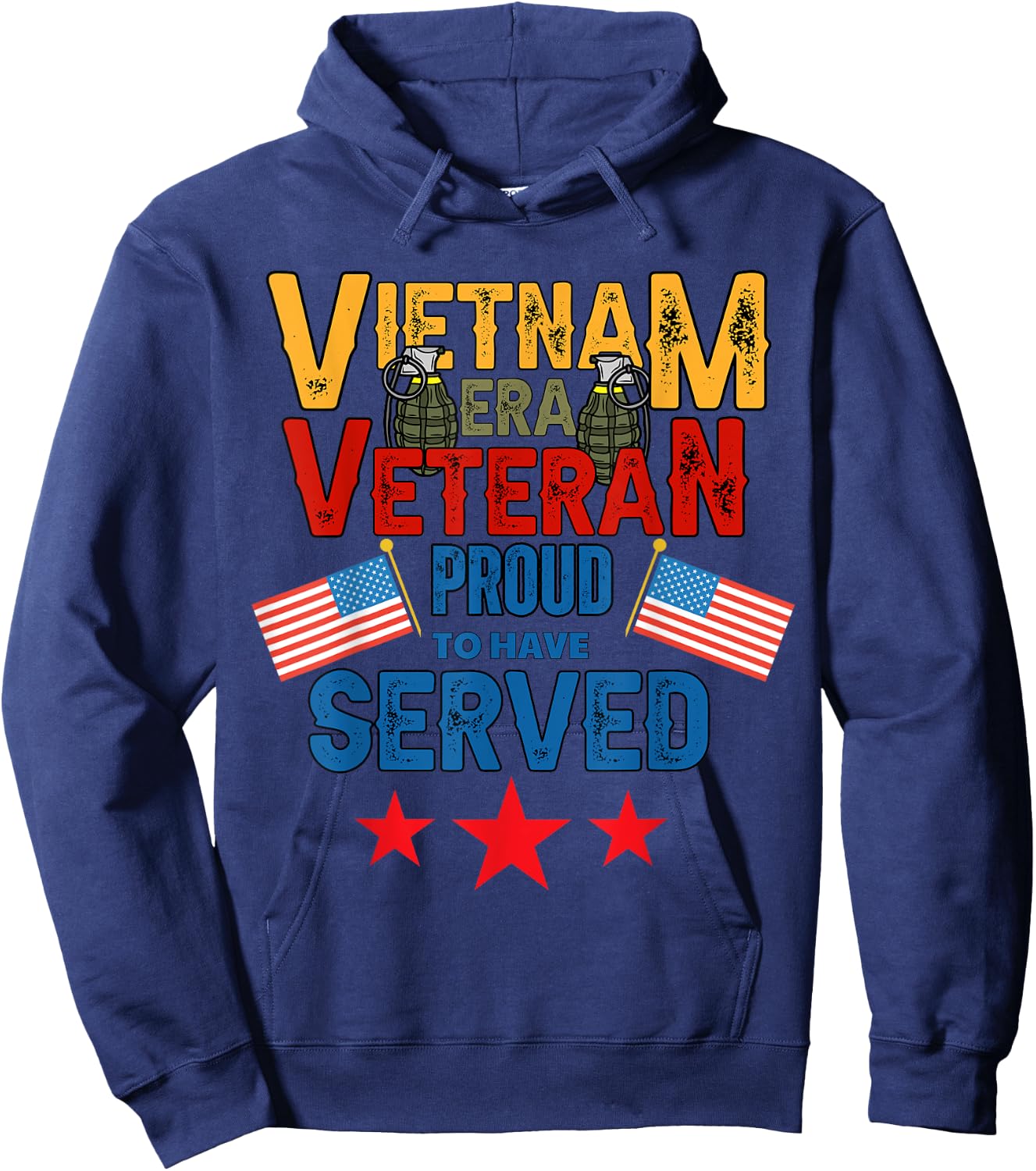 Vietnam Era Veteran Proud To Have Served Hoodie - Hoodie | Navy