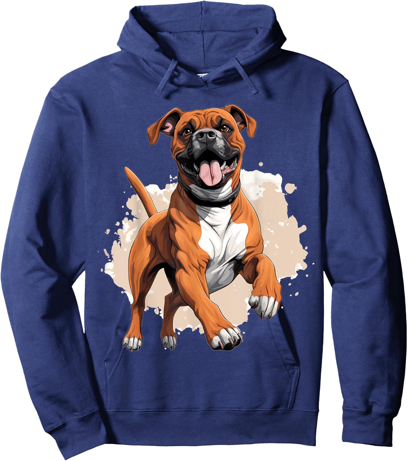 Boxer Dog Breed Pet - Cute Graphic Hoodie - Hoodie | Navy