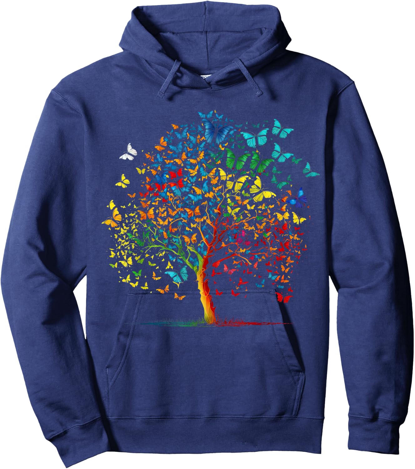 Butterfly Tree funny butterfly Hoodie - Hoodie | Navy