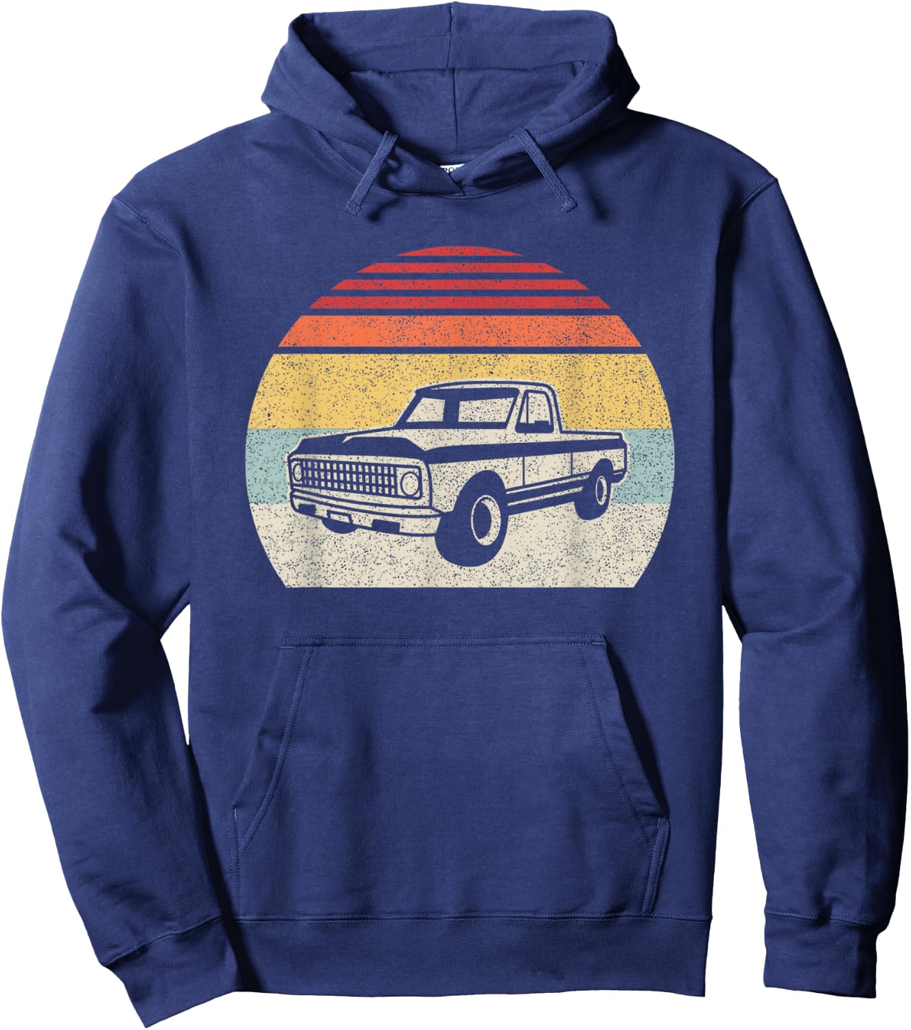 Vintage Retro Classic Muscle Truck Hoodie - Hoodie | Navy