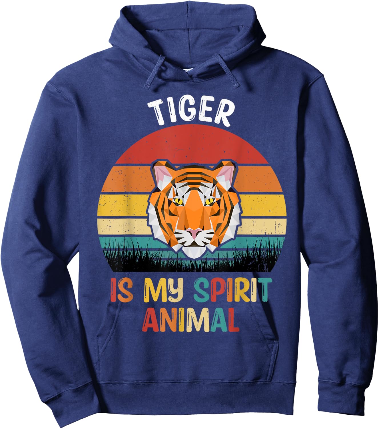 Tiger Is My Spirit Animal Funny Tiger Lover Hoodie - Hoodie | Navy