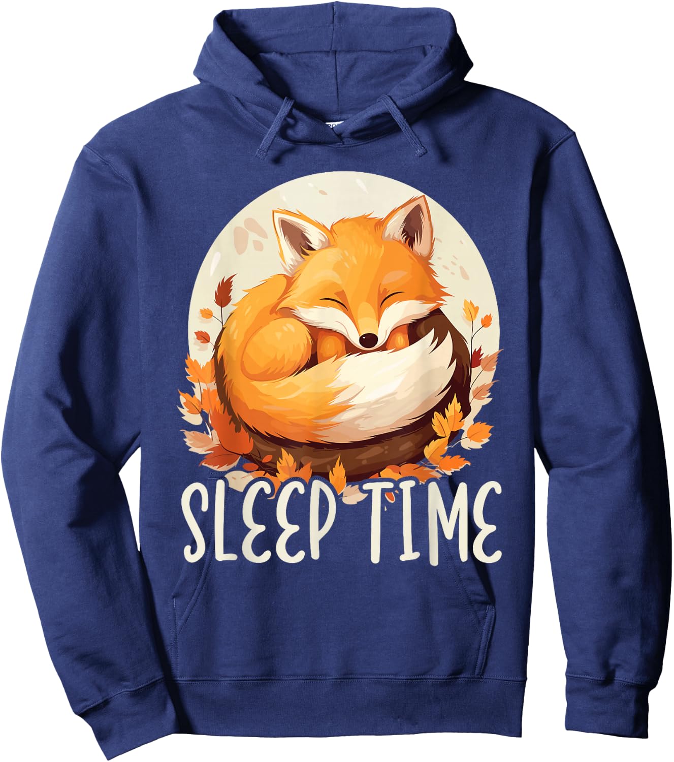 Sleeping Fox Sleepyhead Napping Sleep Fox Lover Hoodie - Hoodie | Navy