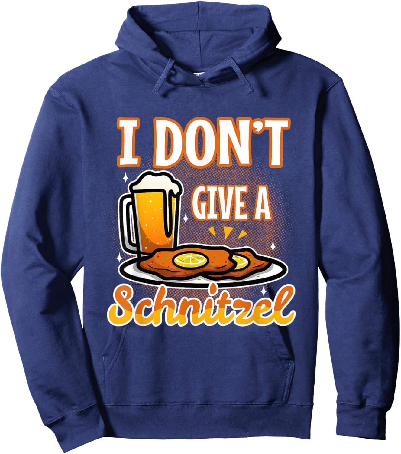 I don't give a Schnitzel Hoodie - Hoodie | Navy