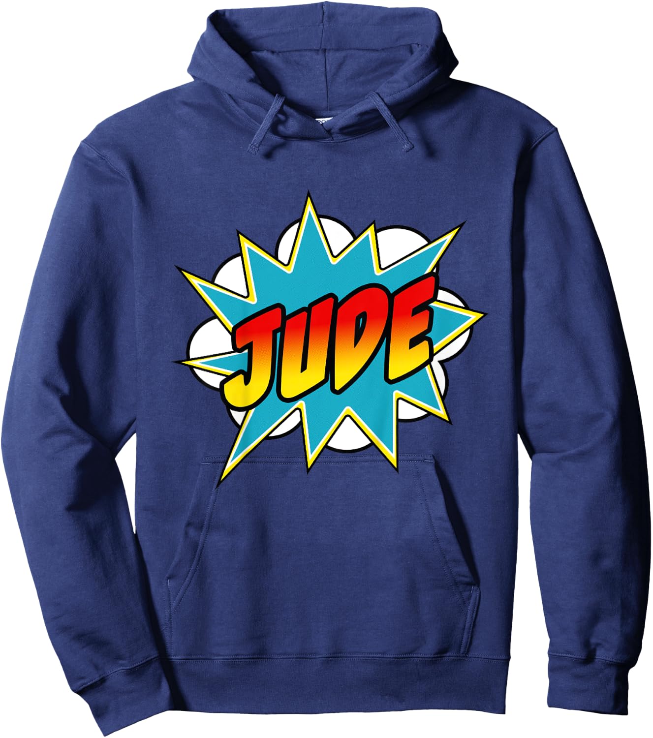 Kids Boys Jude Name Comic Book Superhero Hoodie - Hoodie | Navy