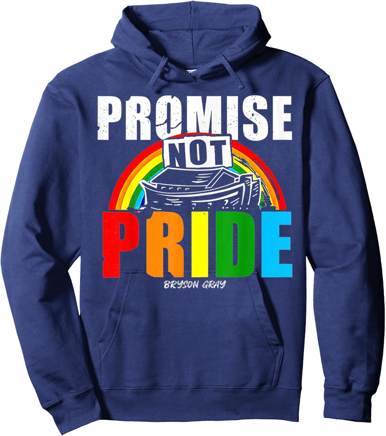 Promise Not Pride Bryson Gray Hoodie - Hoodie | Navy