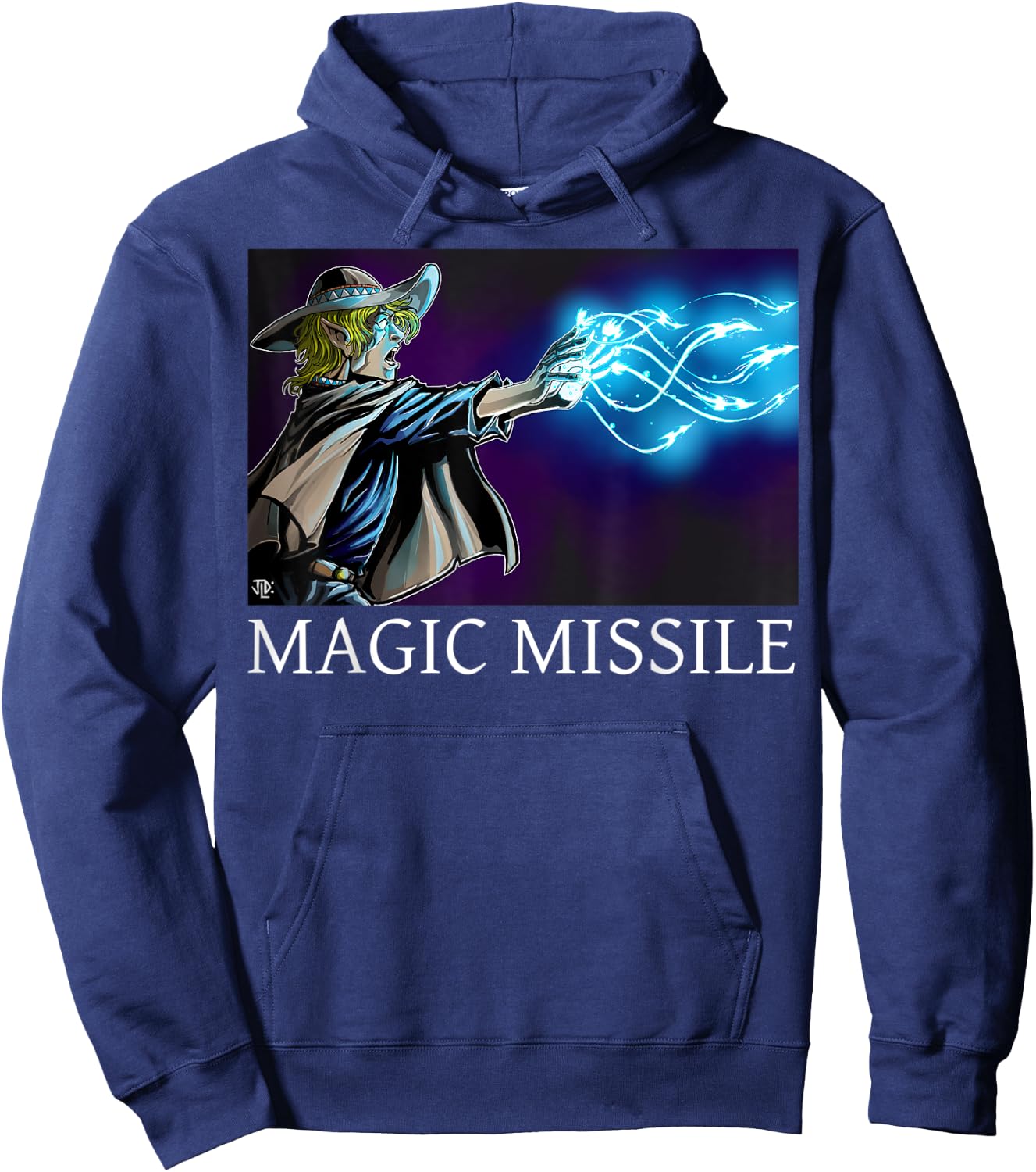 Caverns & Creatures: Magic Missile Hoodie - Hoodie | Navy