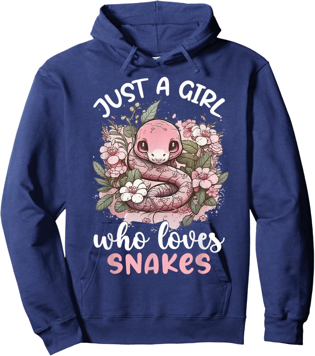 Just A Girl Who Loves Snakes Hoodie - Hoodie | Navy