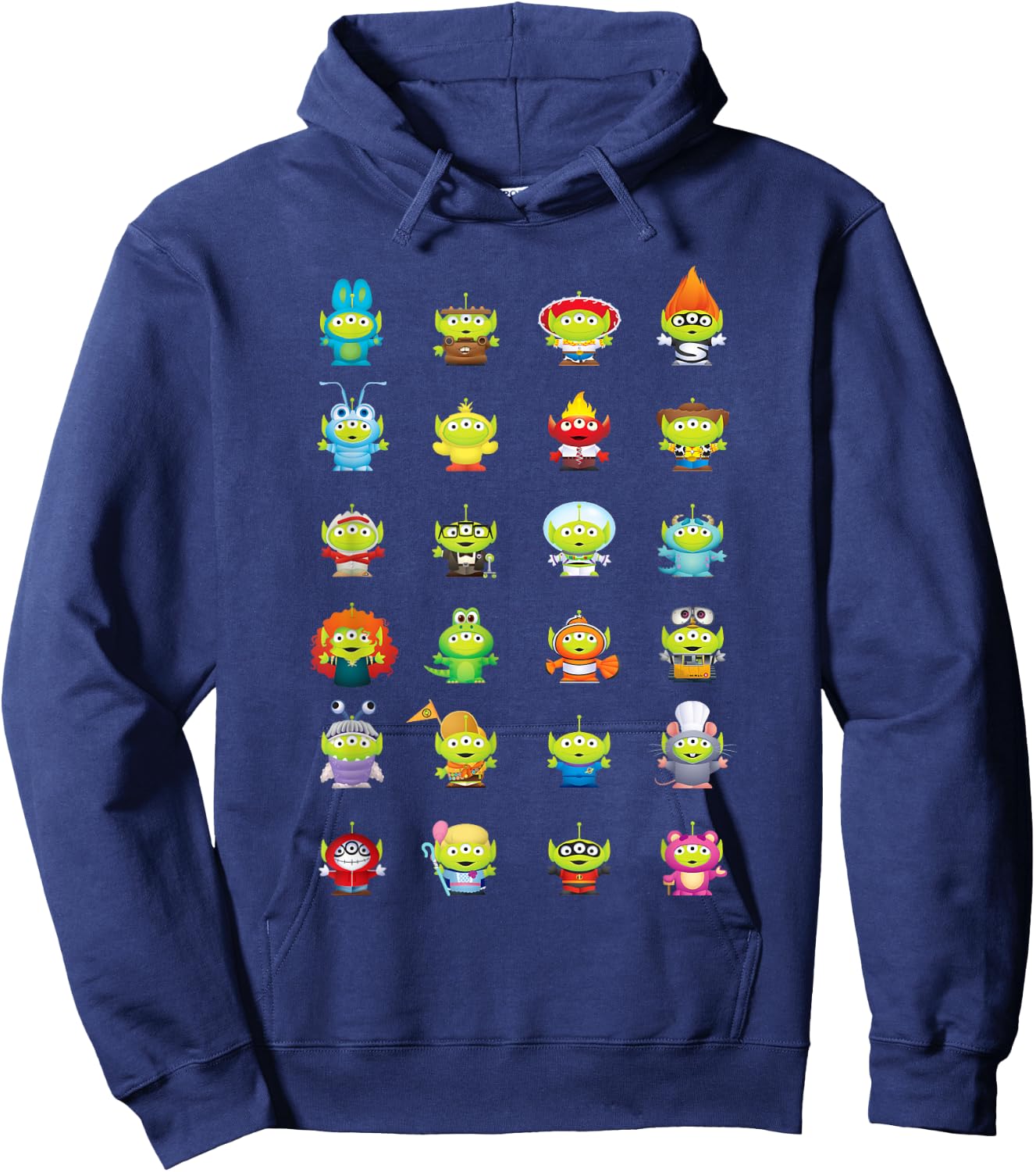 Pixar Toy Story Aliens as Pixar Characters Hoodie - Hoodie | Navy