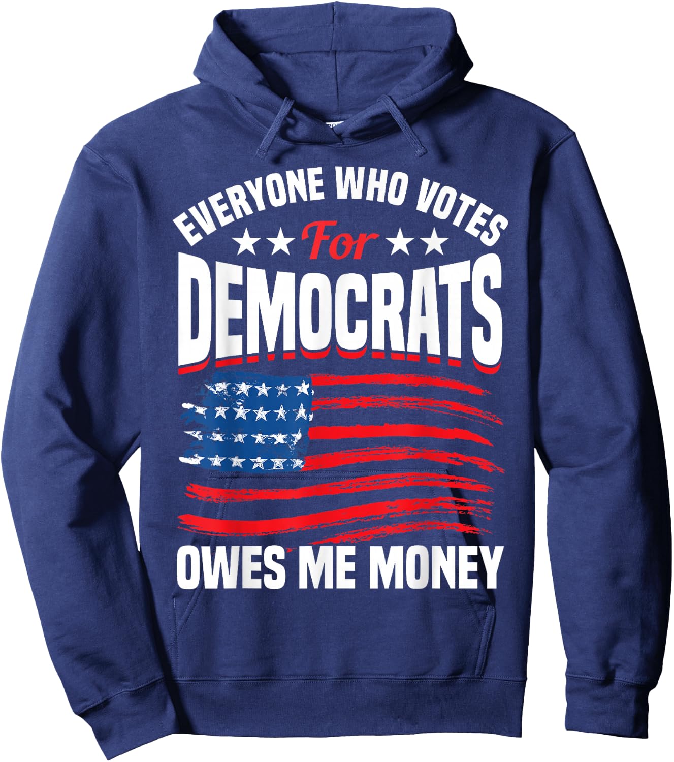 USA Flag Funny Republican Hoodie - Hoodie | Navy