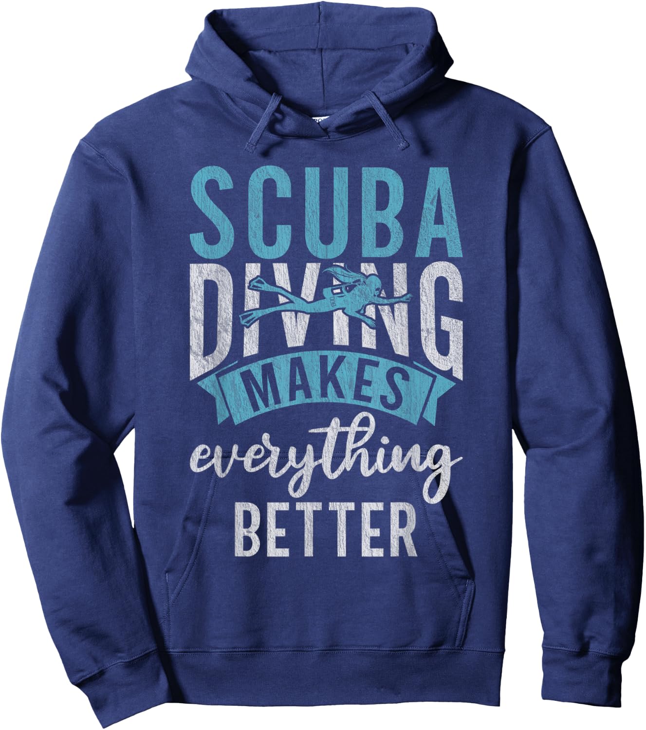 Scuba Diving makes everything better Diving Hoodie - Hoodie | Navy