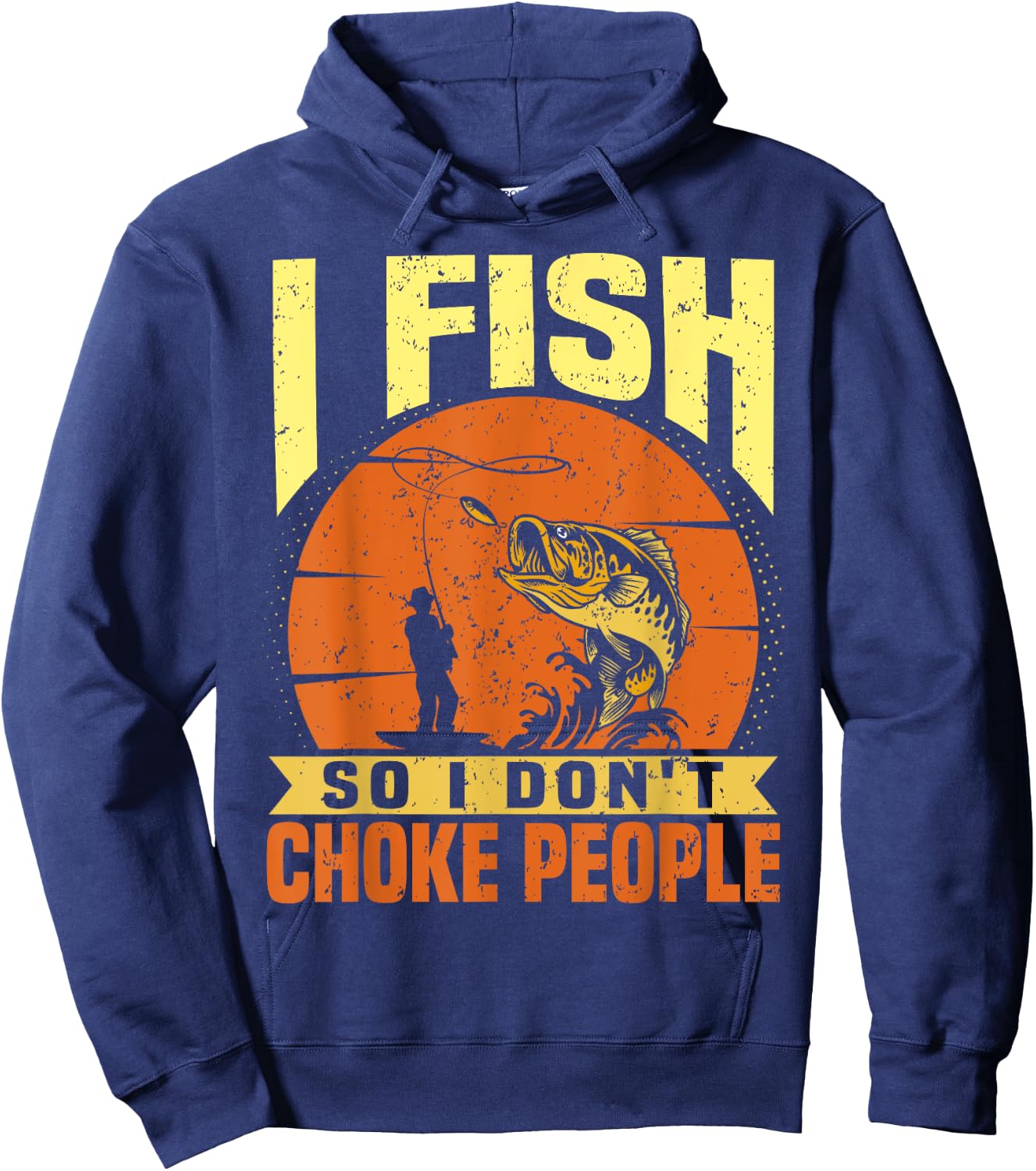 Funny Fishing Quotes Joke Sarcasm Hoodie - Hoodie | Navy