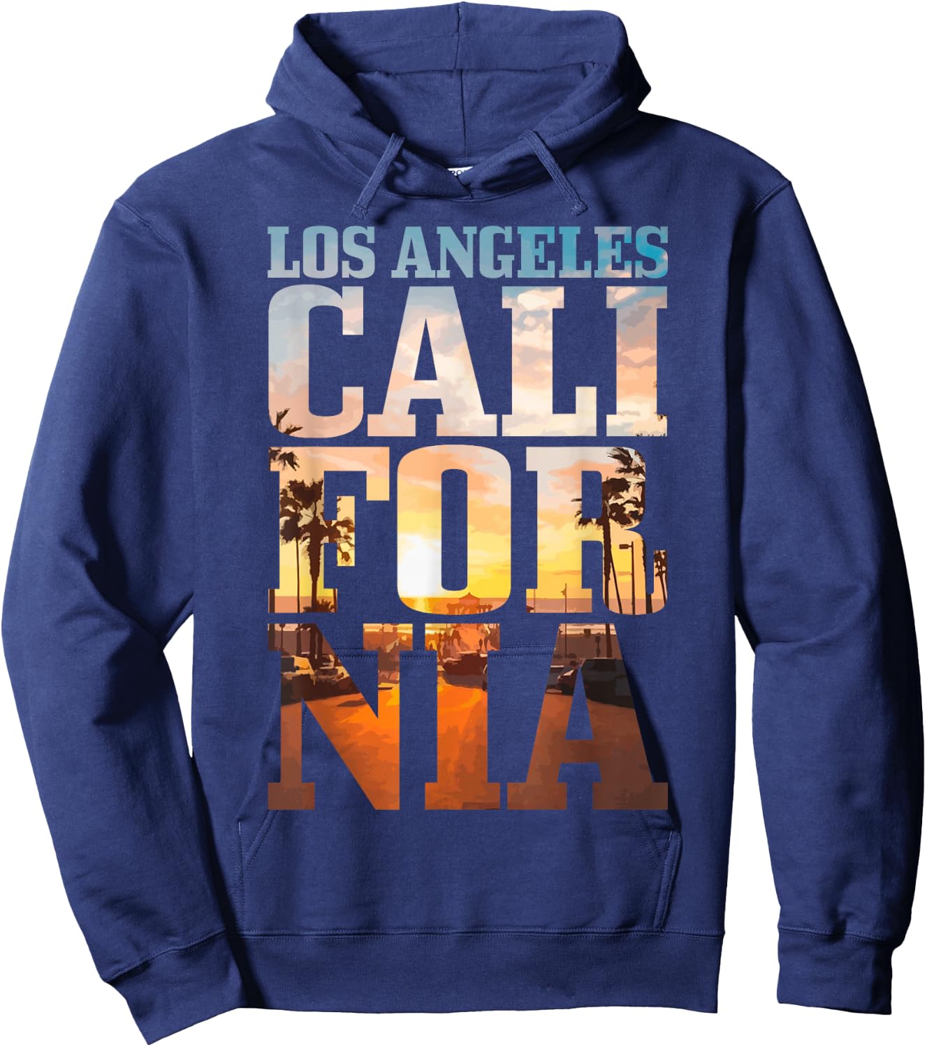 Los Angeles California Retro LA Vintage Small Hoodie - Hoodie | Navy
