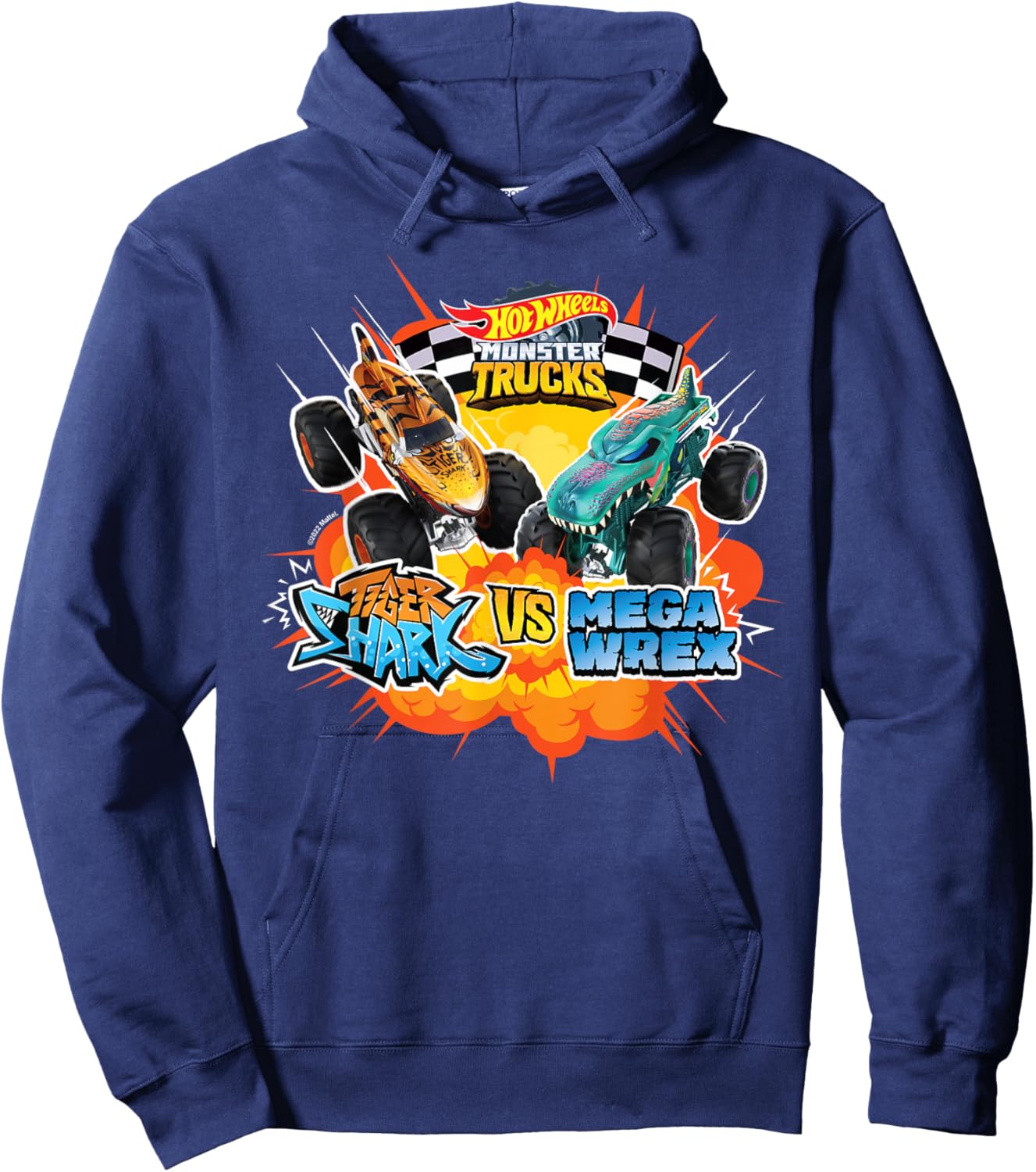 Hot Wheels - Tiger Vs Wrex Hoodie - Hoodie | Navy